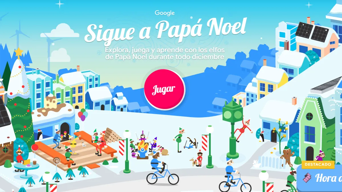 Ya puedes seguir en directo el viaje de Papá Noel desde el Polo Norte hasta tu casa