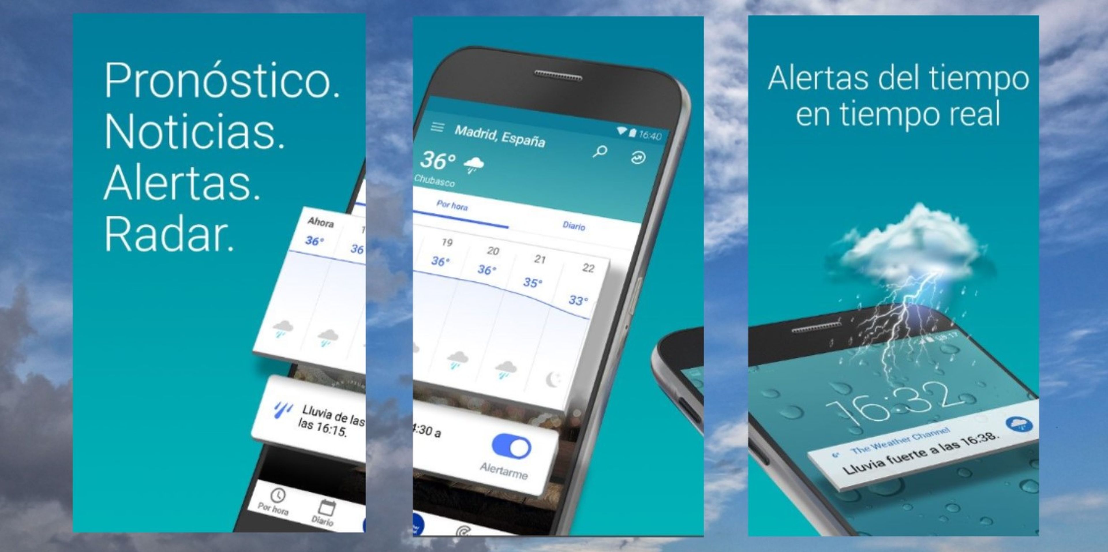 Las mejores apps para saber si va a llover o nevar estas Navidades