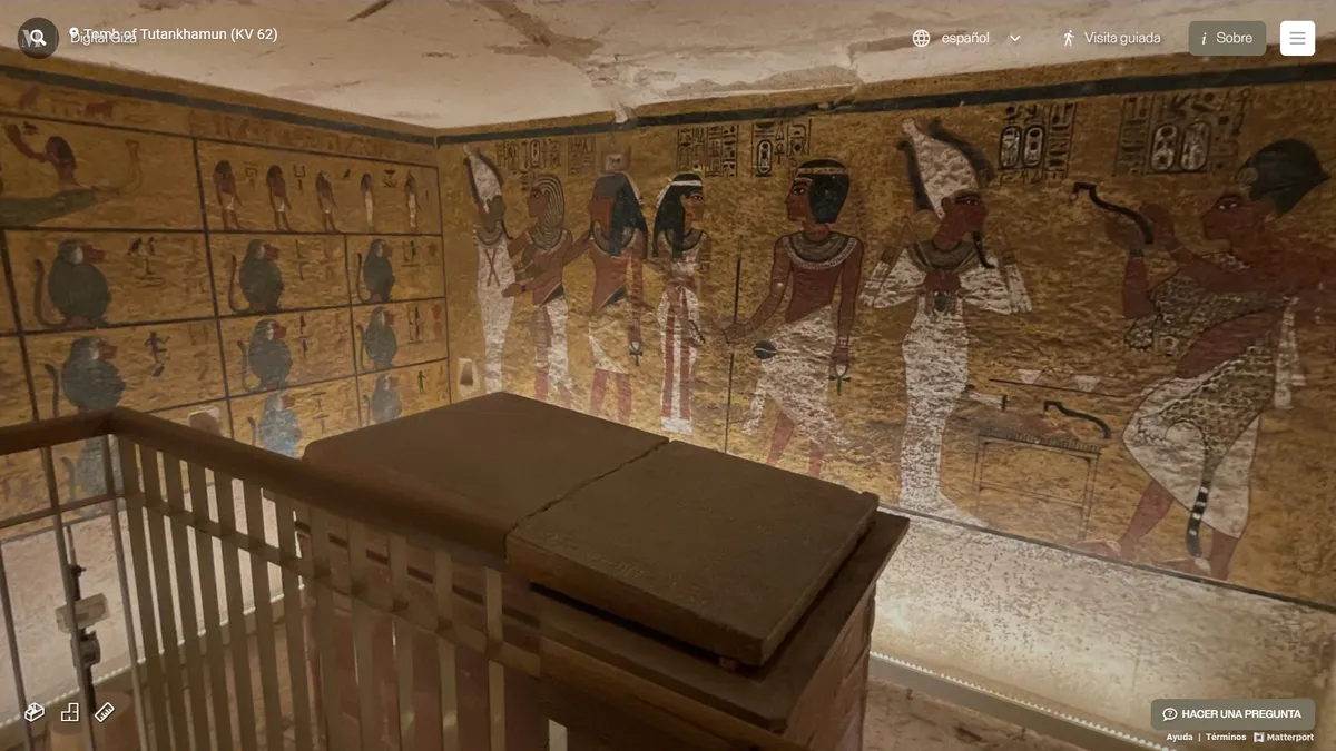 Entra dentro de la Gran Pirámide de Guiza y la tumba de Tutankamón