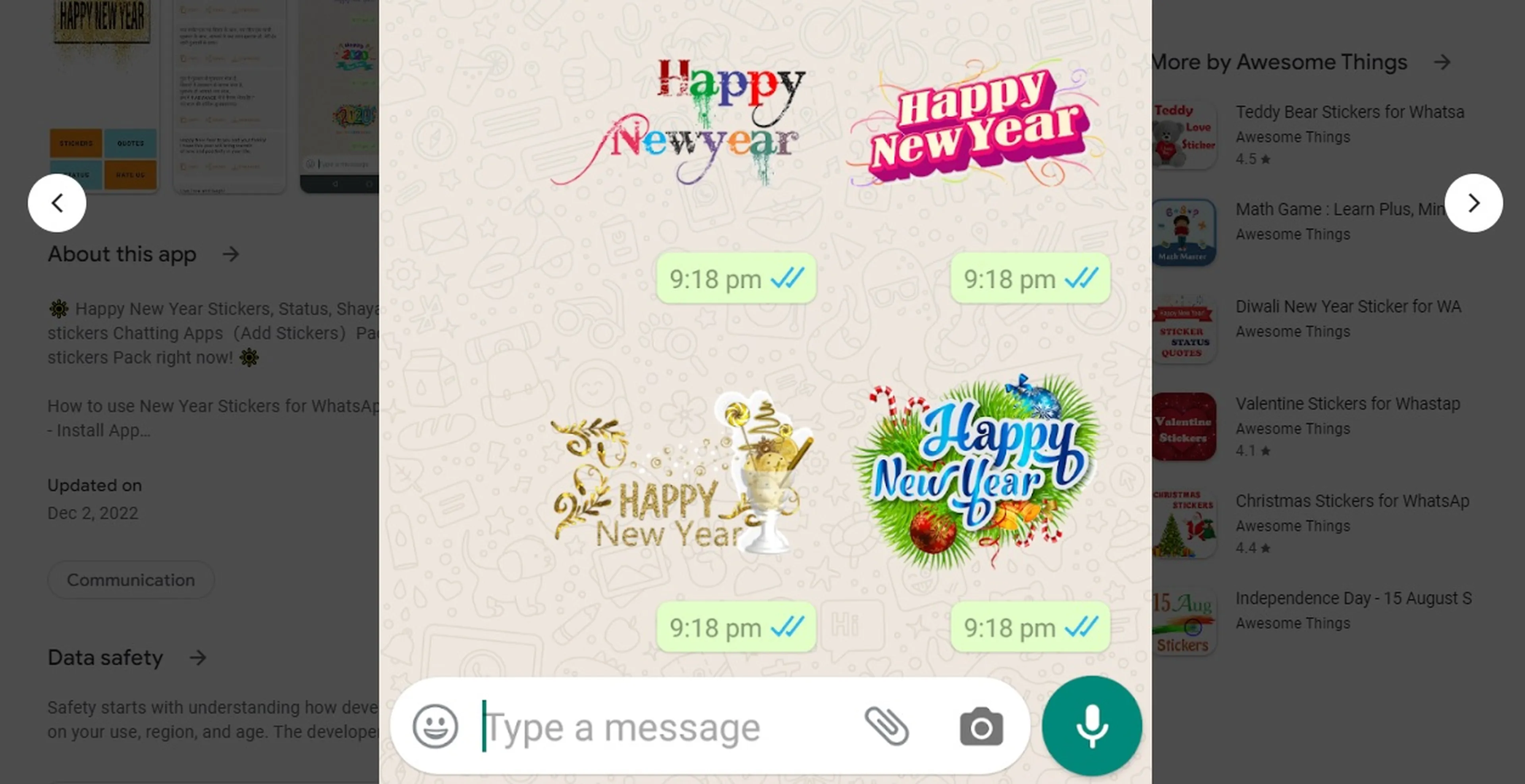 Stickers de Año Nuevo