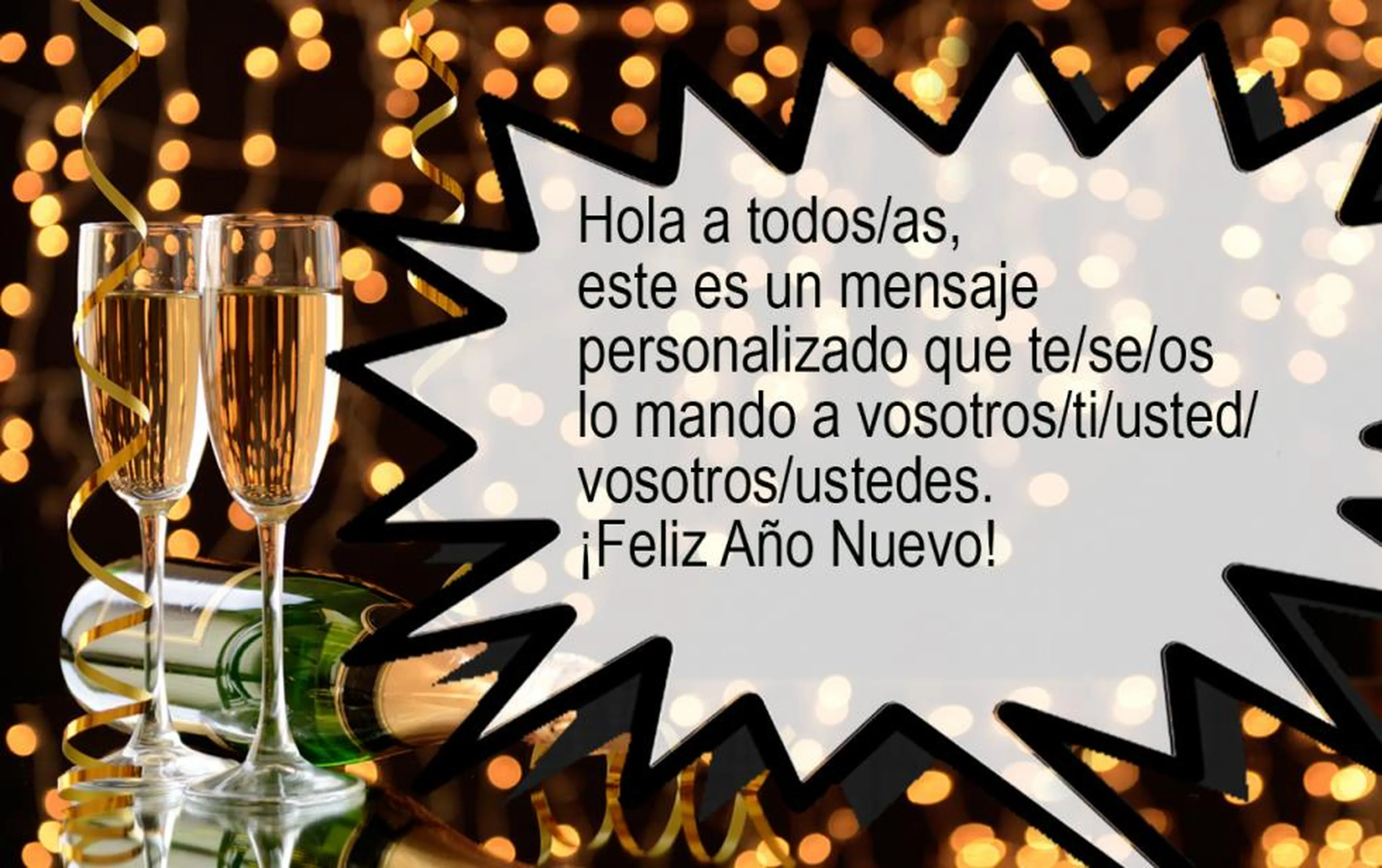 Tarjetas y postales con felicitaciones de Fin de Año 2018-2019