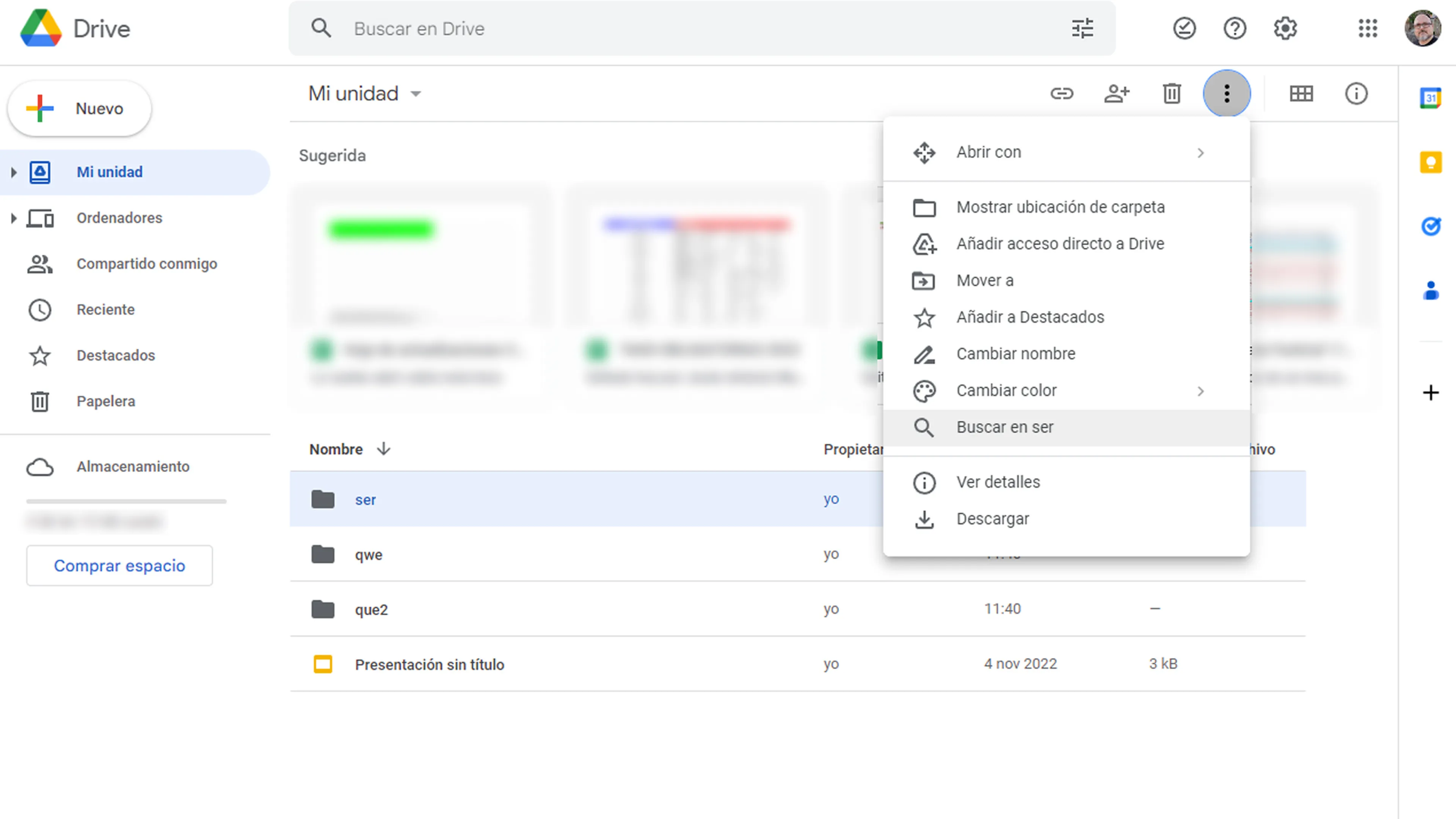 Búsquedas Google Drive