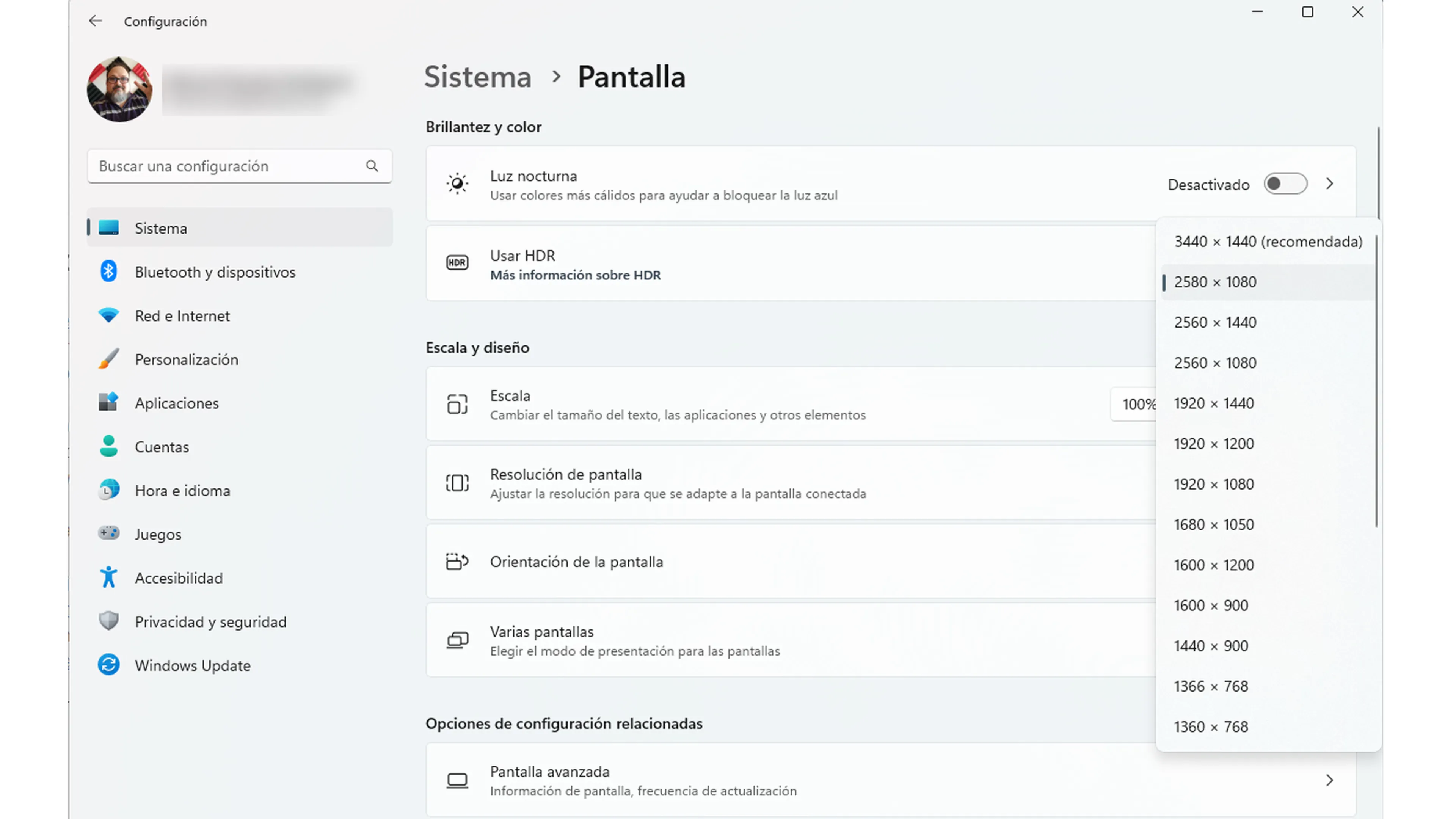 Resolución Windows 11