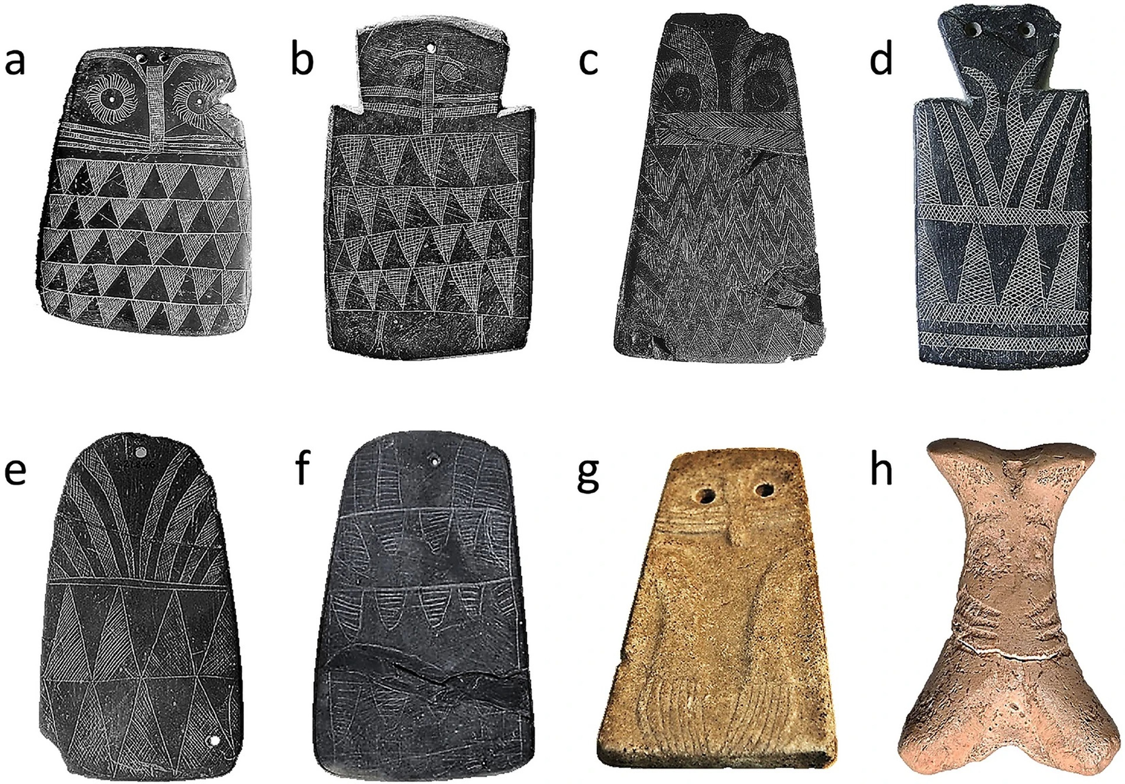 Esculturas de búho de la Edad de Bronce