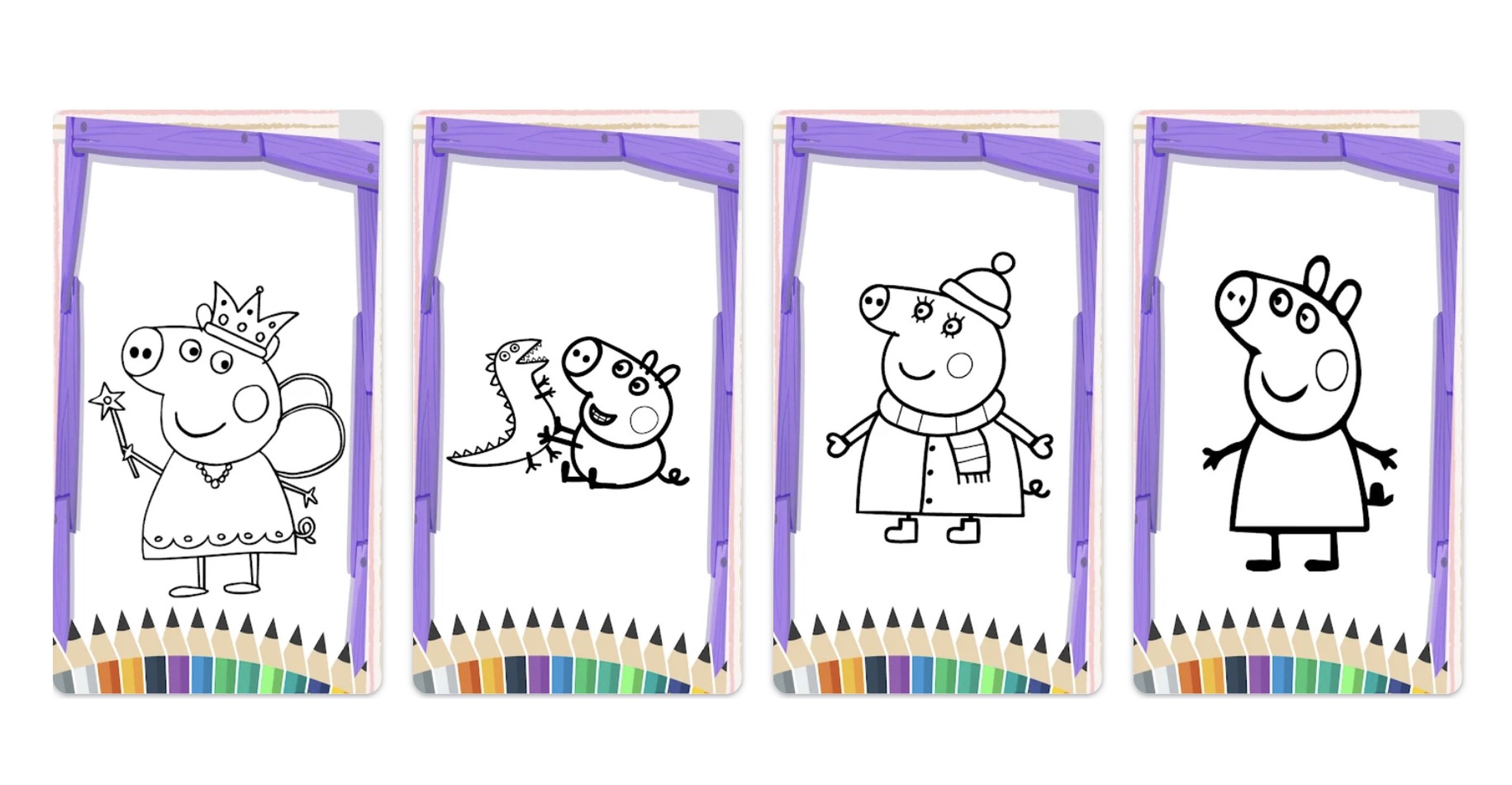 Peppa Pig Coloreando