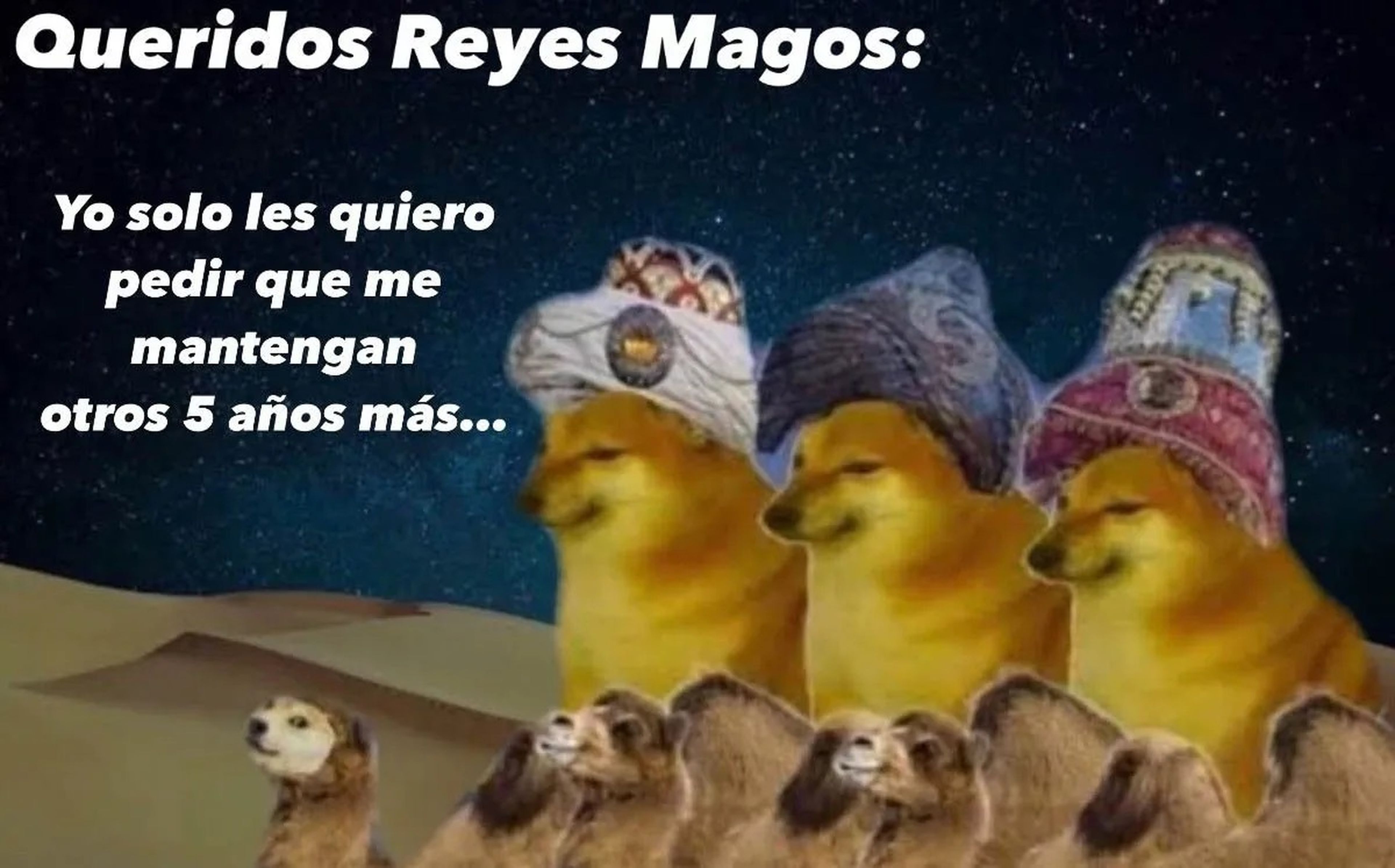 Imágenes, frases y memes para felicitar los Reyes Magos 2023 por WhastApp