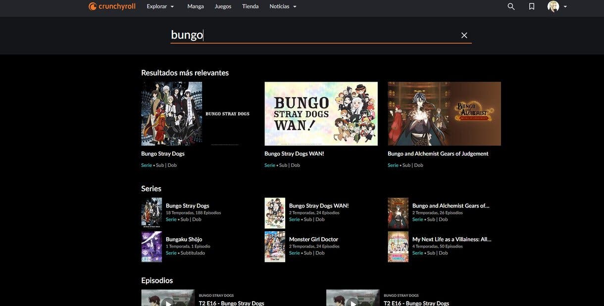 bungo stray cruinchyroll