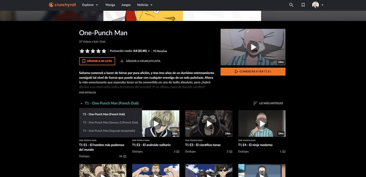 one punch man animu