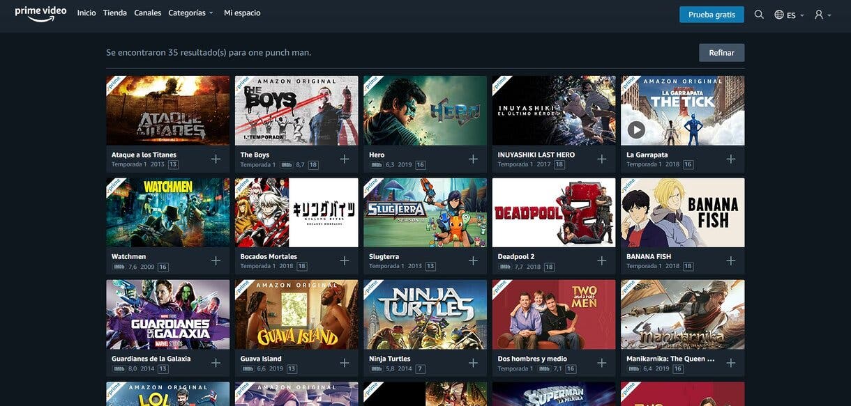 one punch man prime video