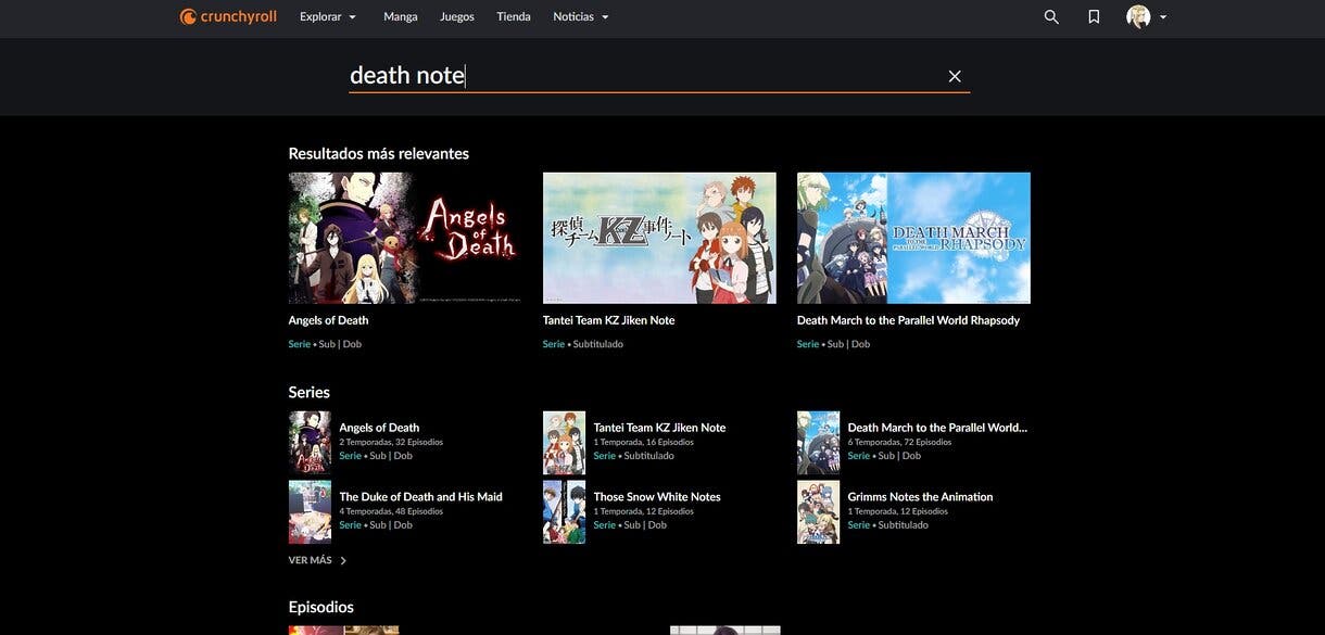 death note crunchy