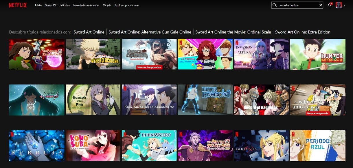 sao en netflix