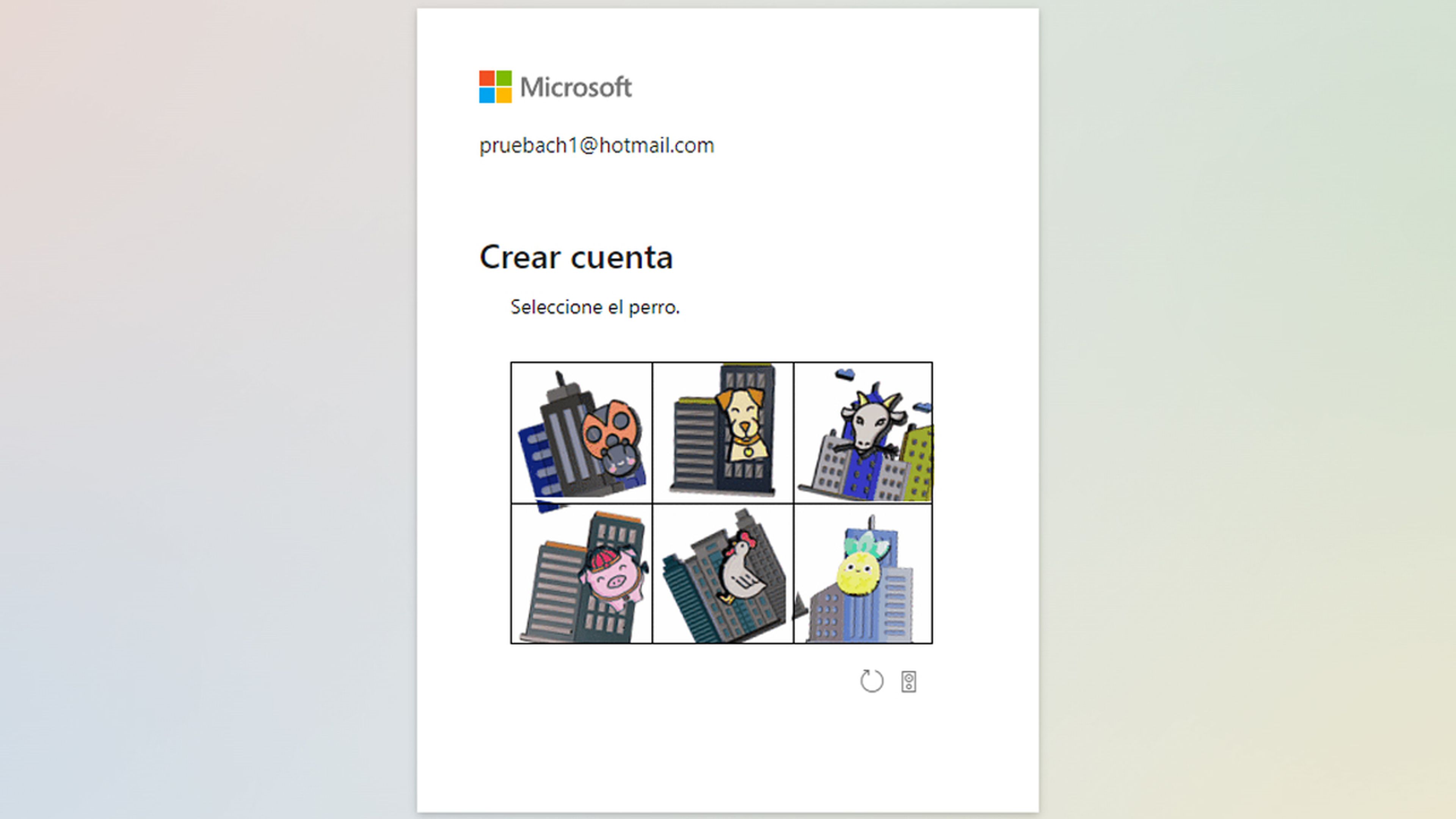 Crear cuenta de hotmail