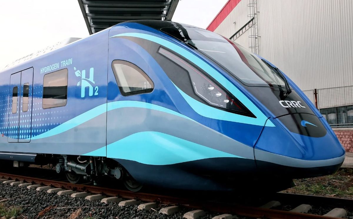 Este nuevo tren de hidrógeno chino ya cuenta con el récord de ser el más rápido del mundo