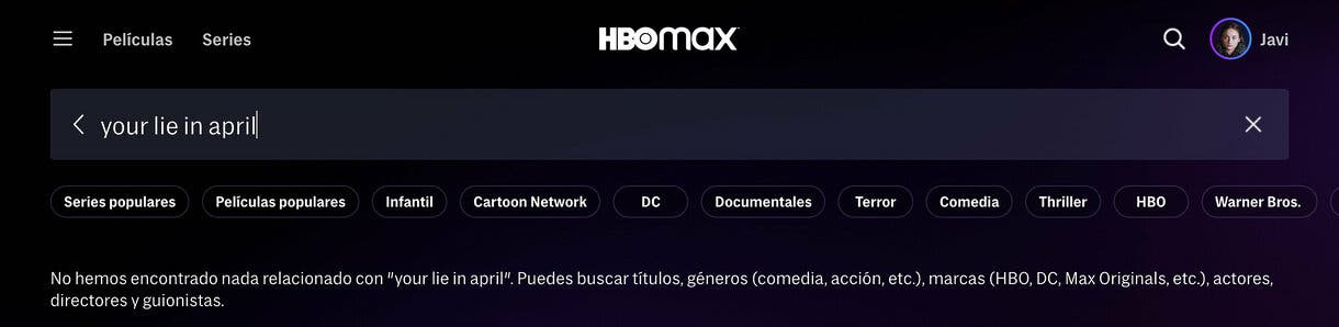 Your Lie in April HBO Max