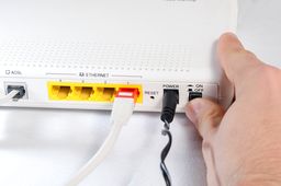 Router botón apagado