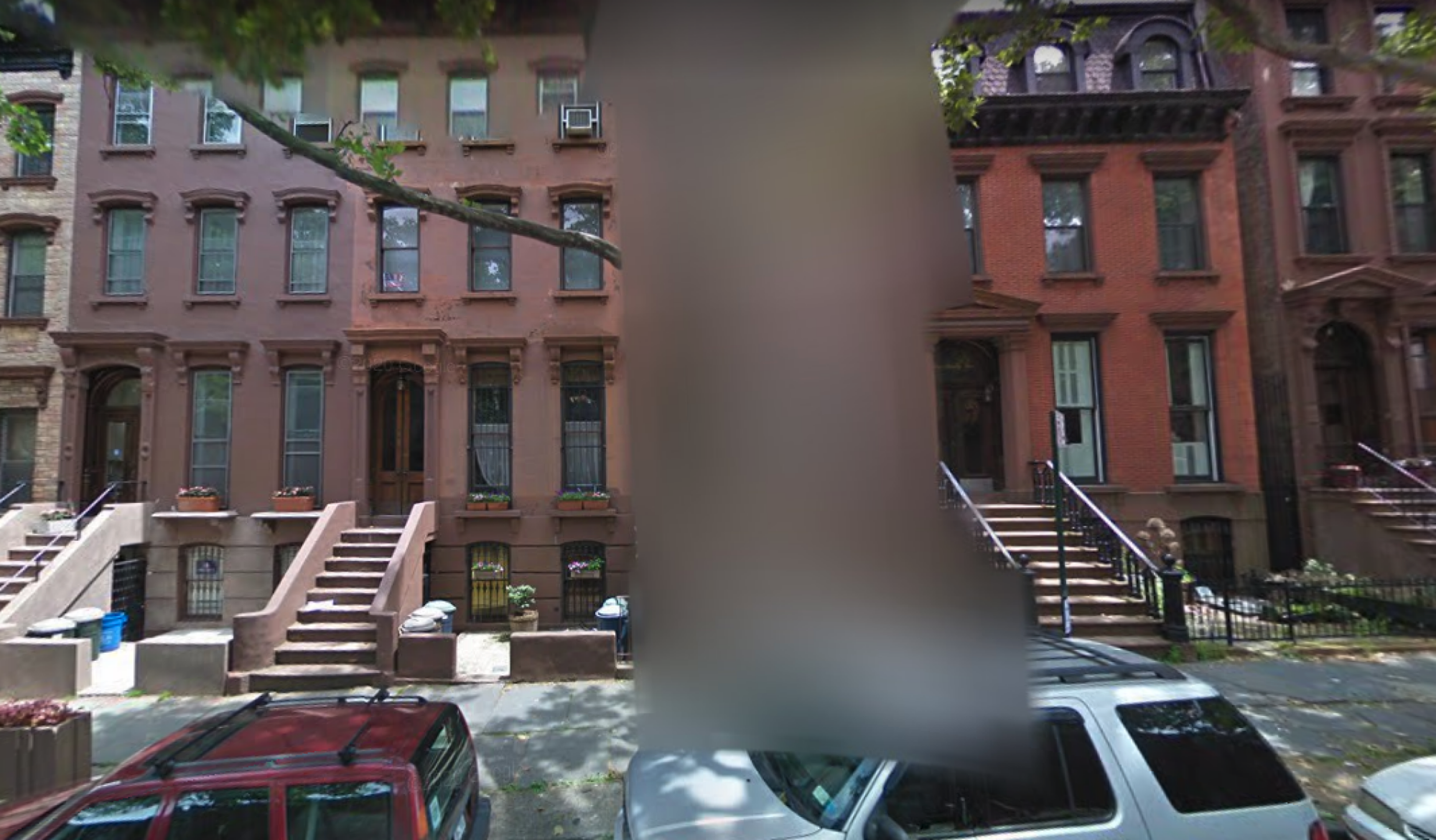 Google Maps con la casa difuminada