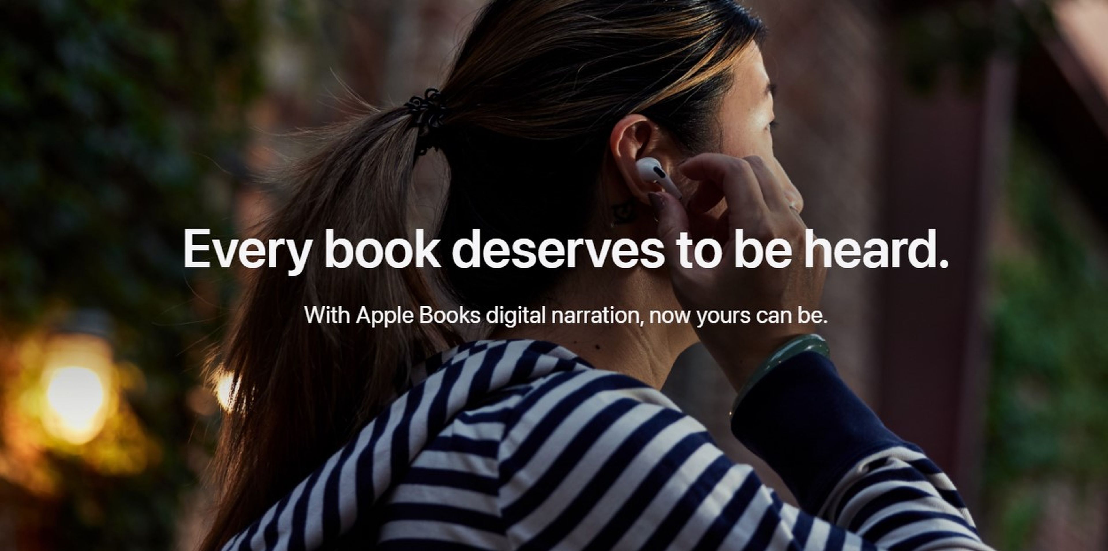 ChatGPT solo fue el principio: Apple utiliza un inteligencia artificial para crear audiolibros