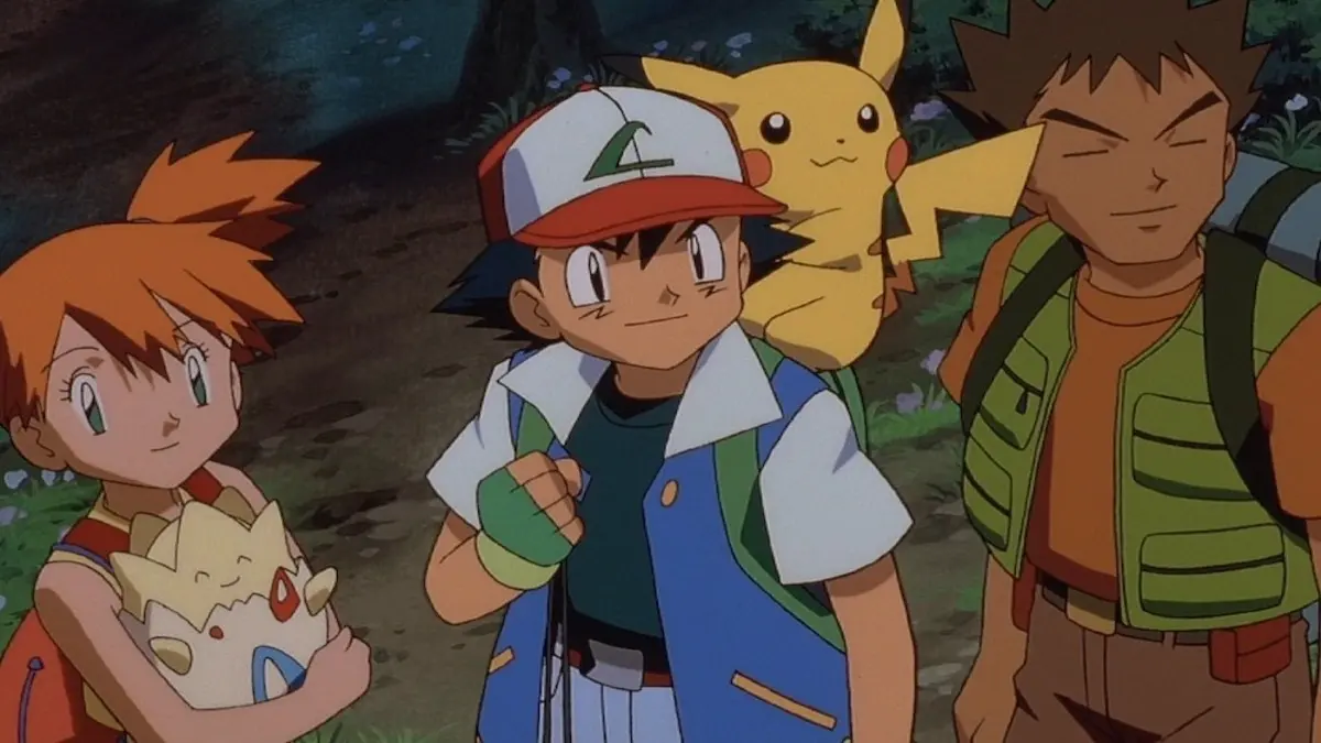 Ash Misty Brock anime de Pokemon