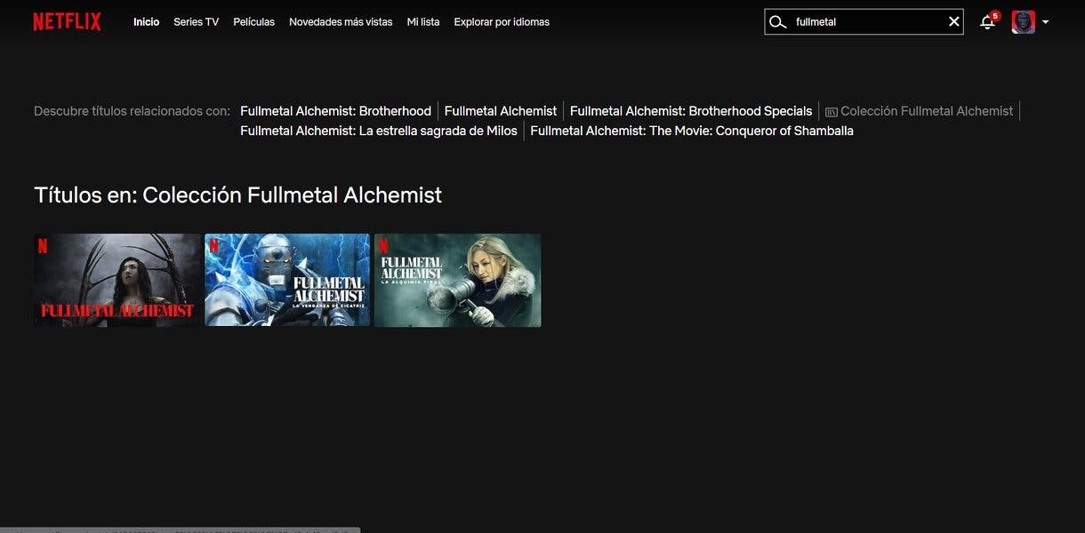 netflix peliculas fullmetal alchemist