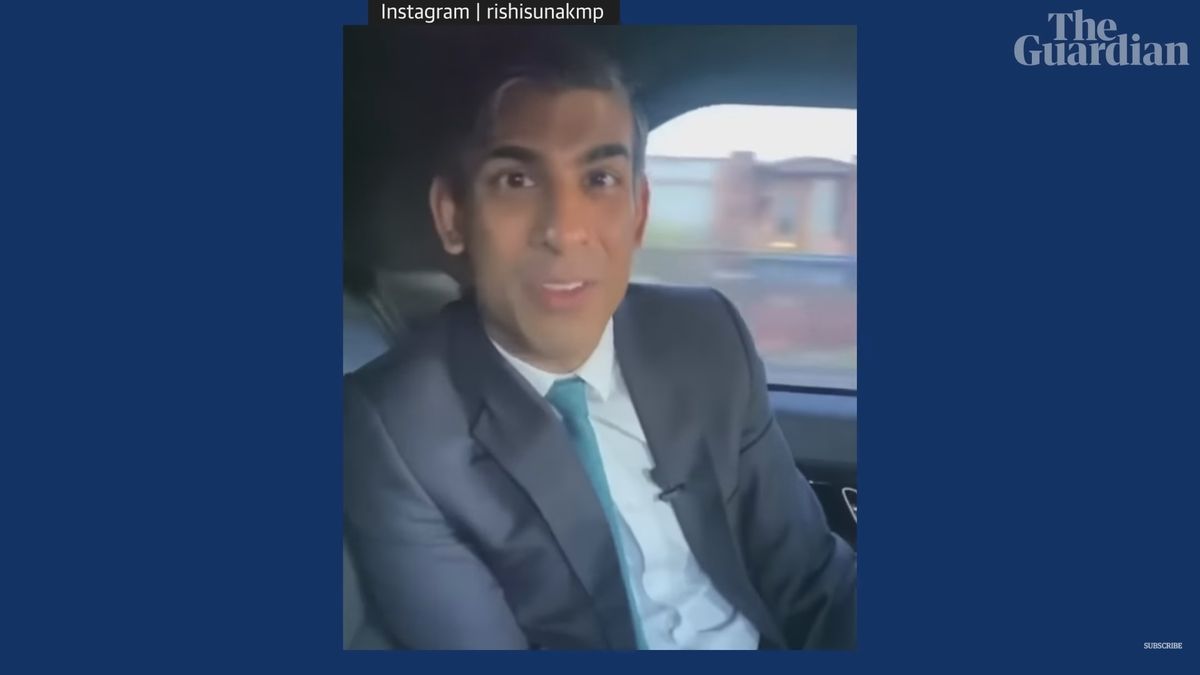Multan al primer ministro del Reino Unido por un vídeo de Instagram