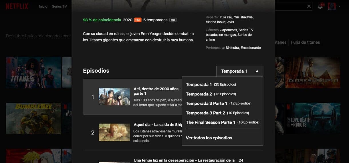titanes temporadas