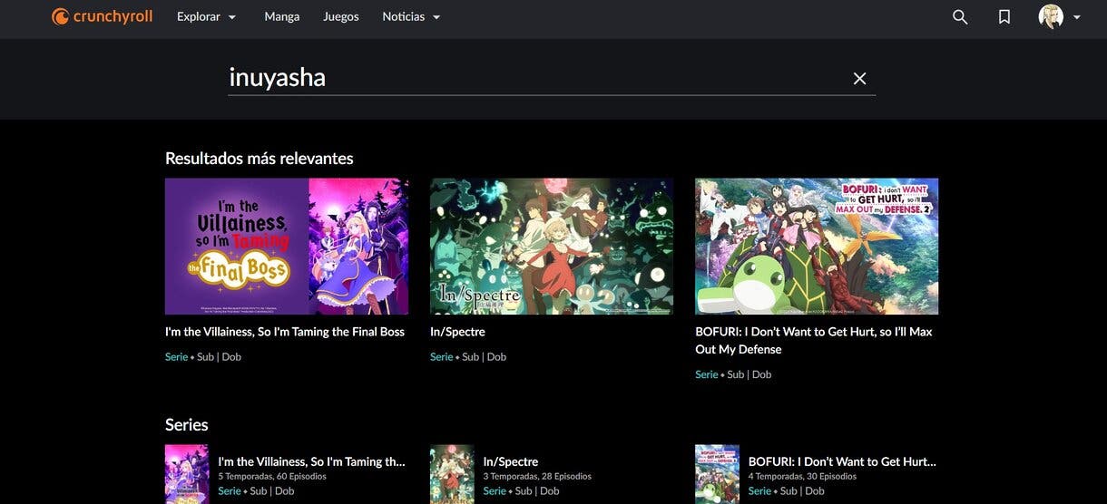 inuyasha crunchy
