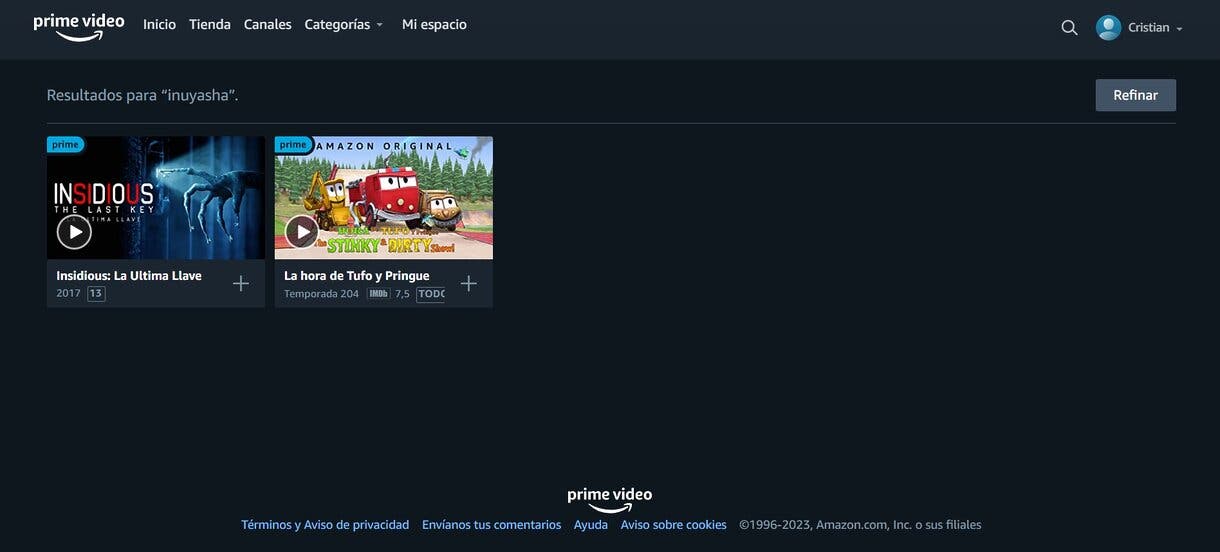 inuyasha prime video