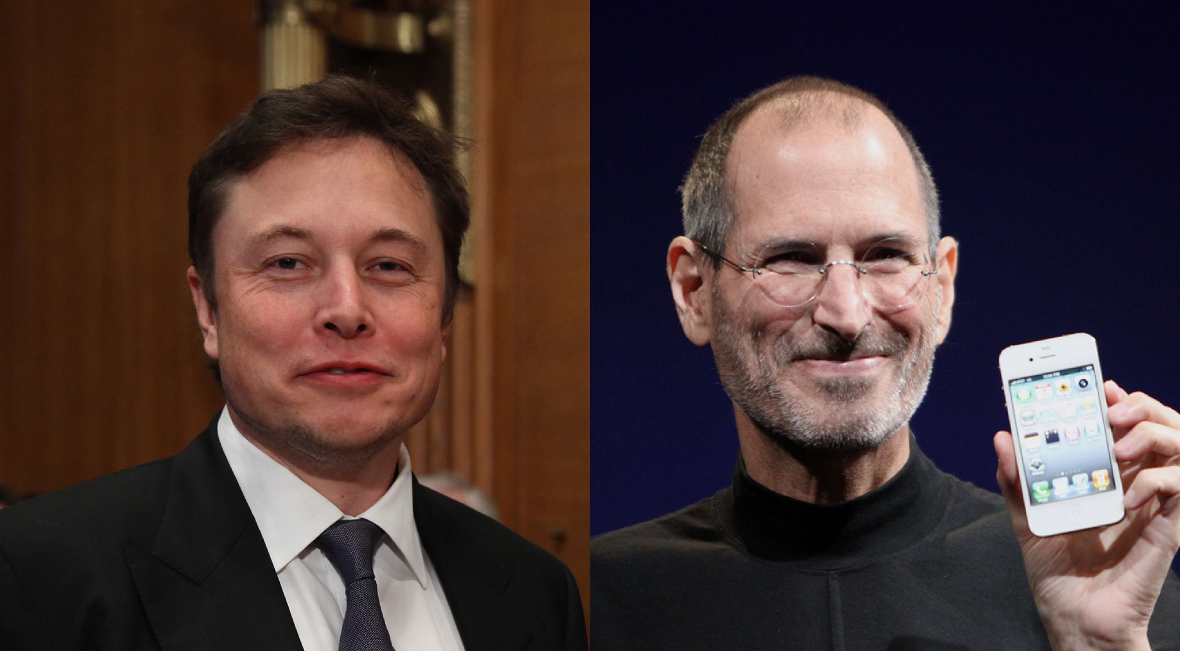 Elon Musk y Steve Jobs