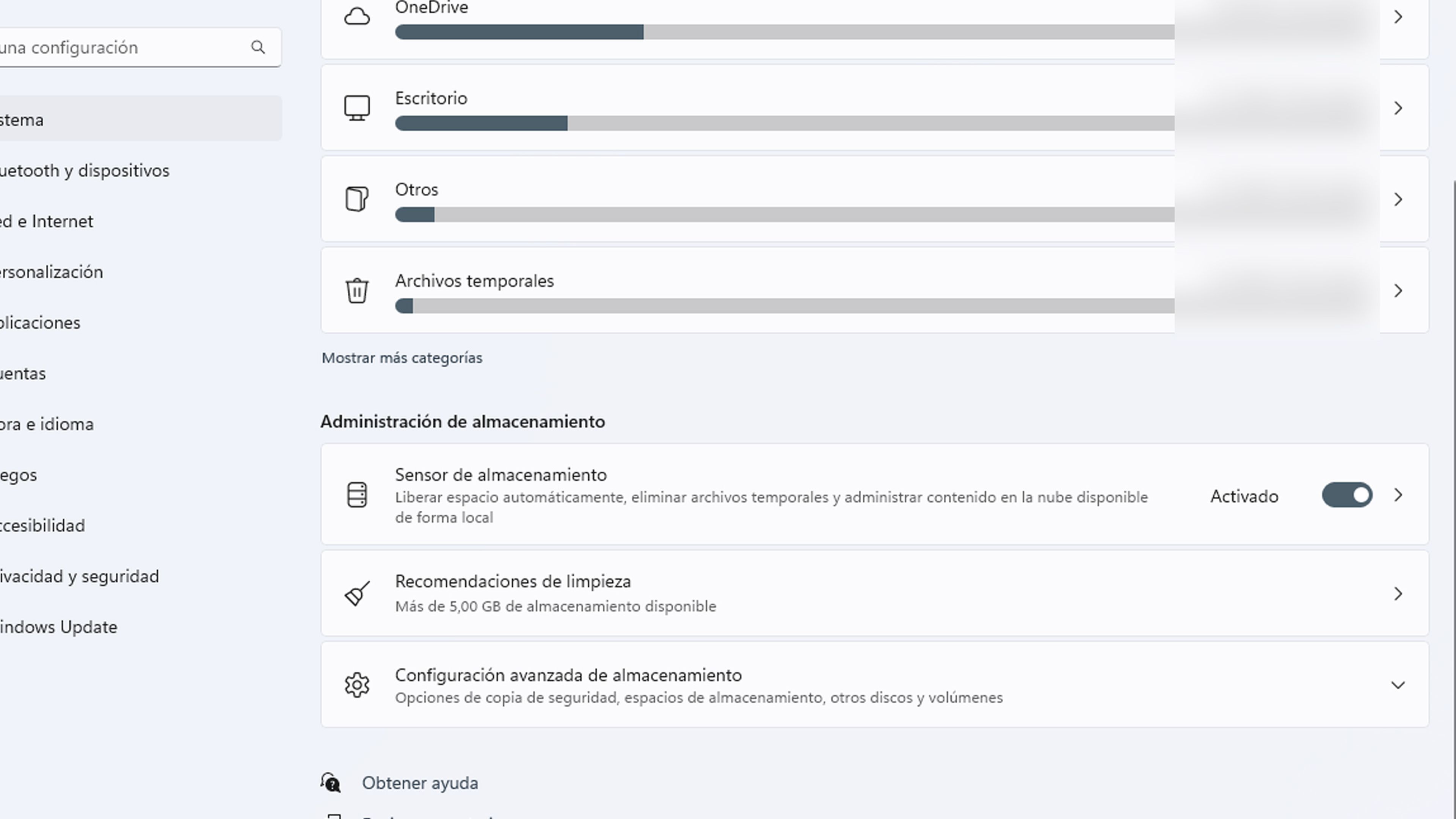 Sensor de almacenamiento