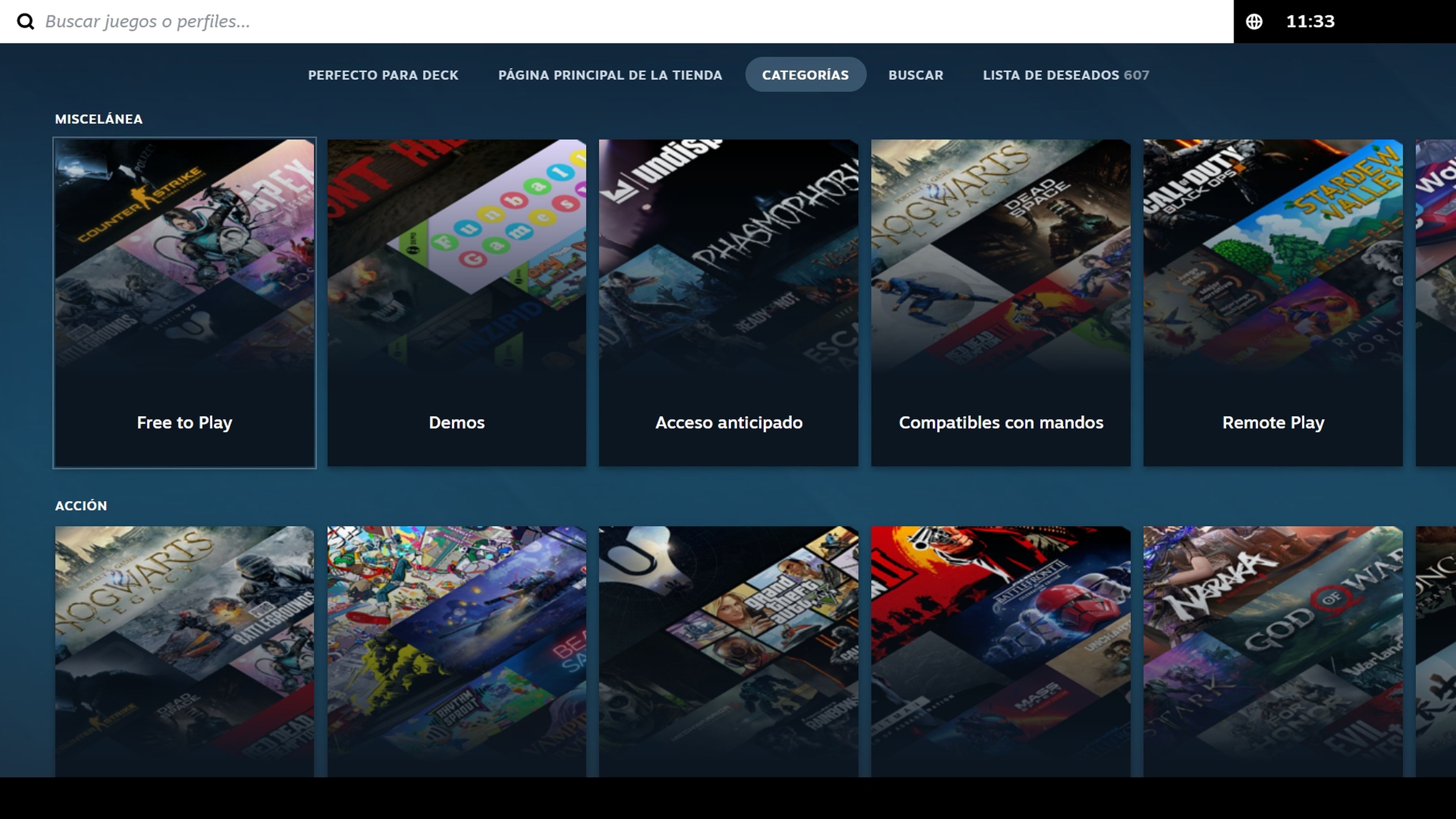 Steam nueva interfaz