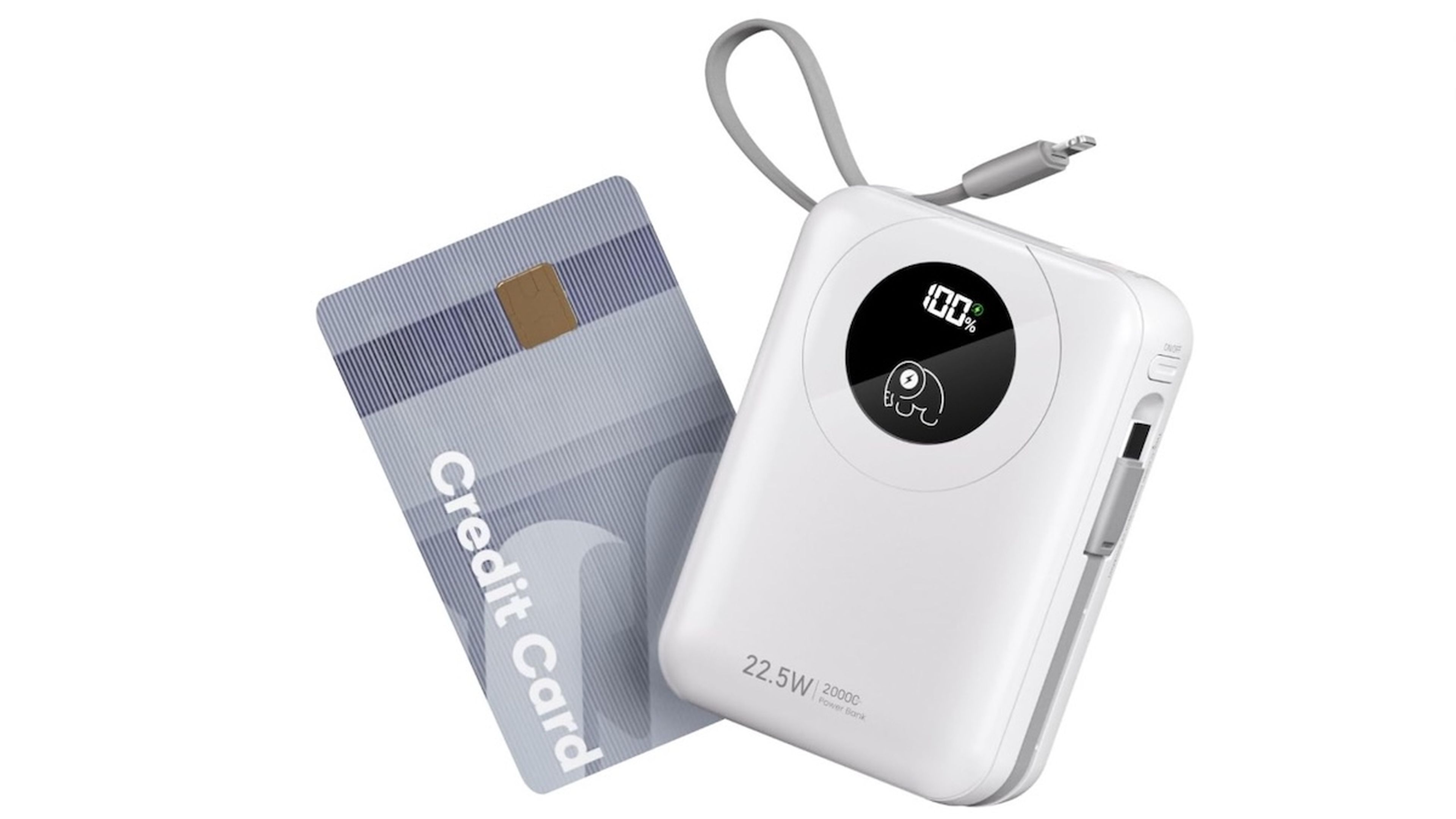 Power Bank con Cable Incorporado 20000 mAh