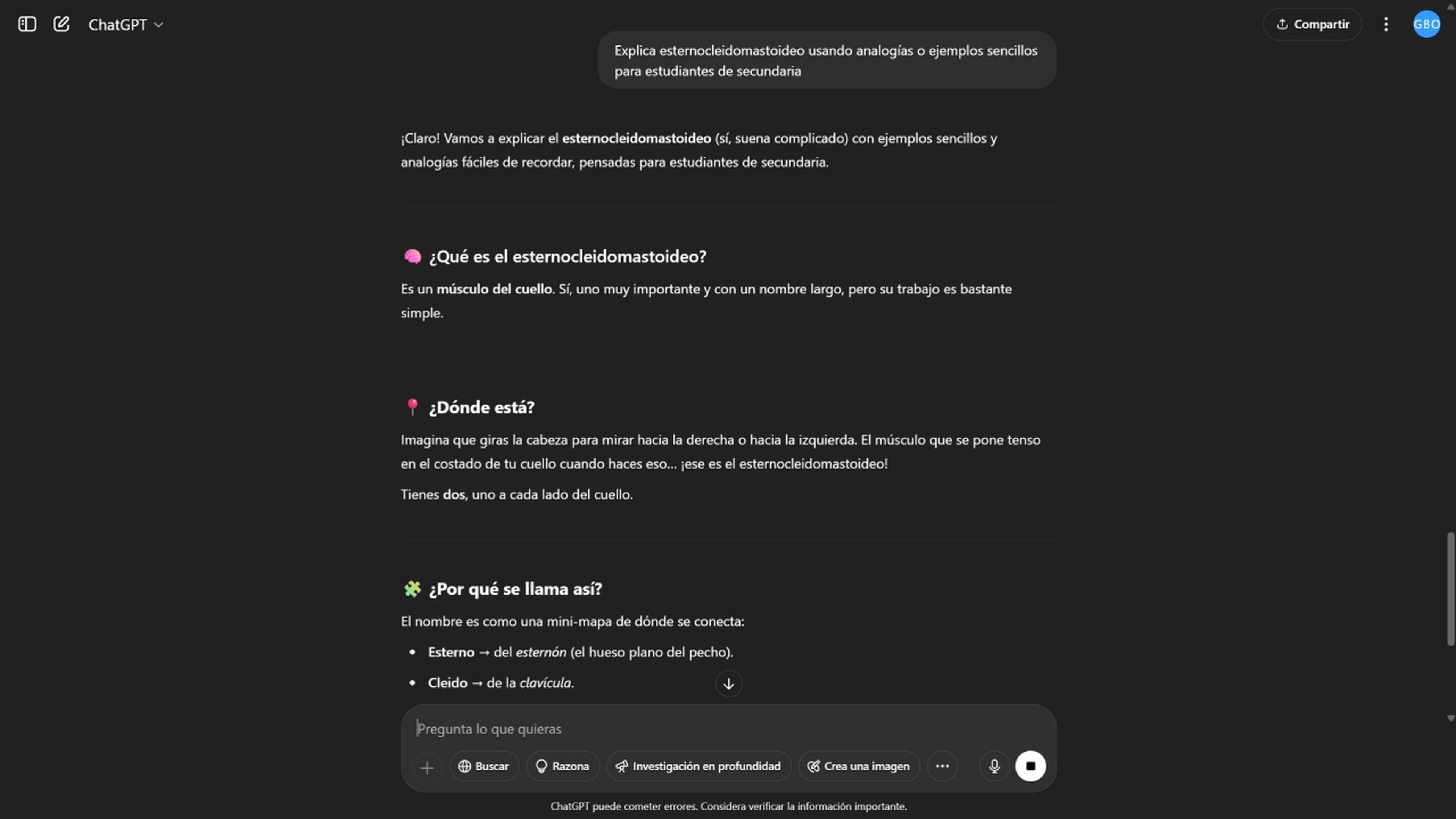 Explicar un concepto