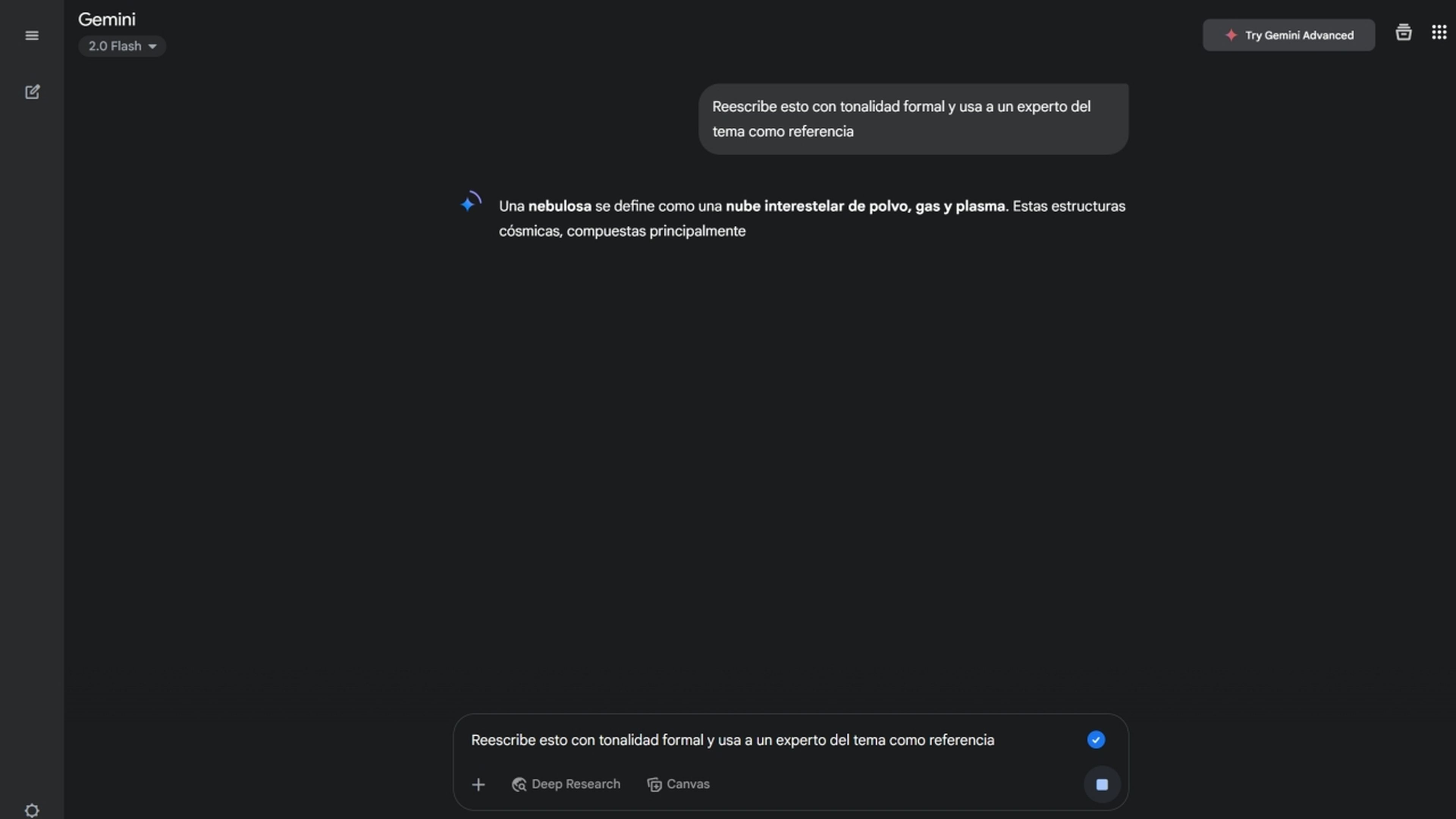Rescribir texto con la IA