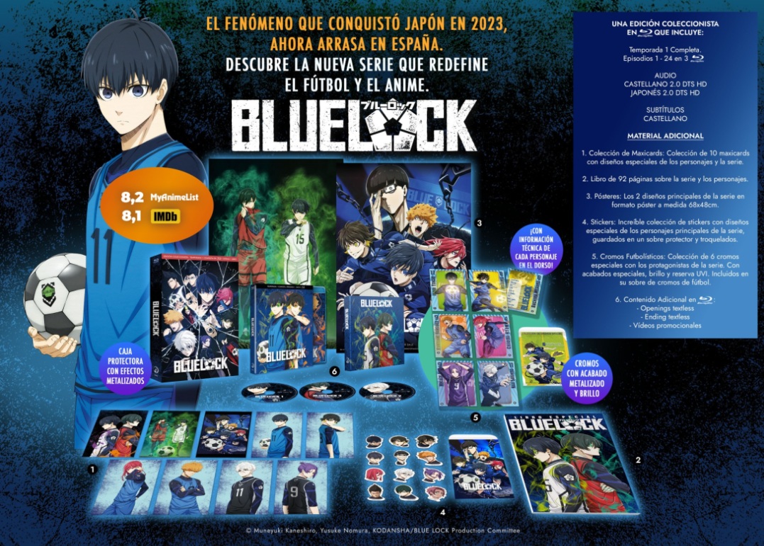 La temporada 1 de Blue Lock estará a la venta en Blu-ray y DVD el 27 de junio