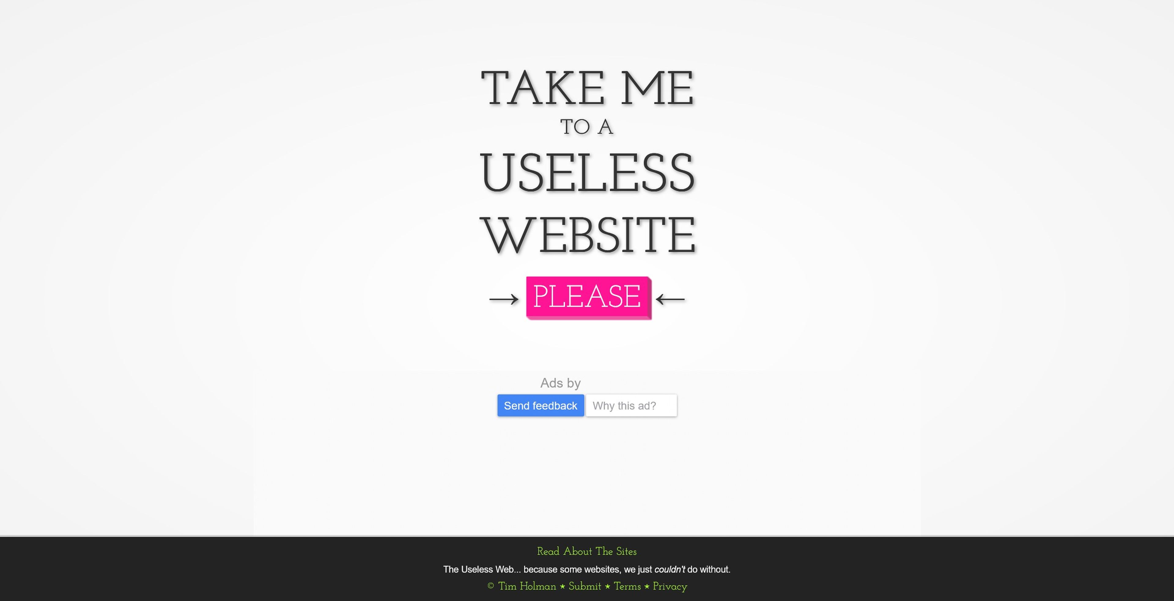 The useless web