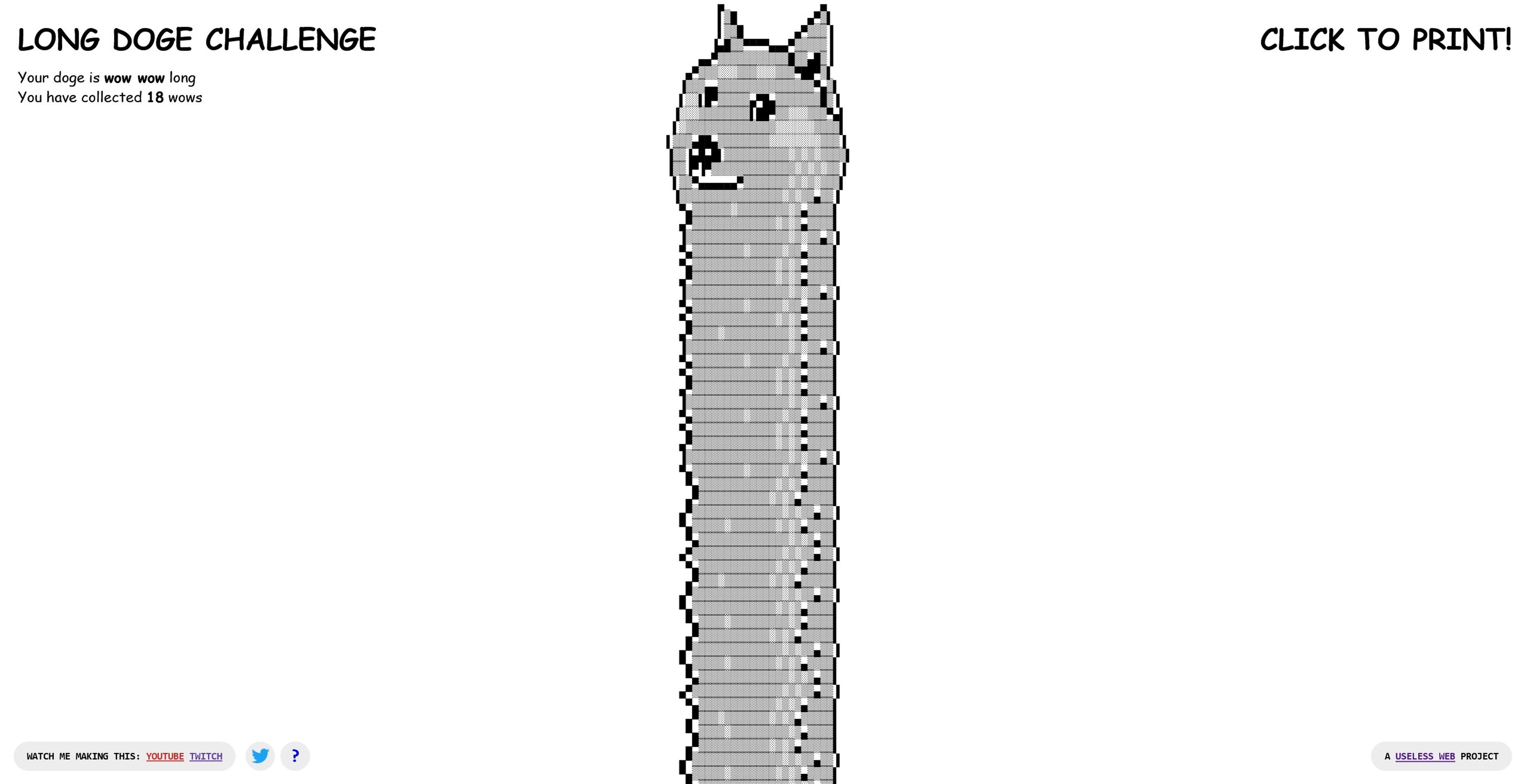 The Long Doge Challenge