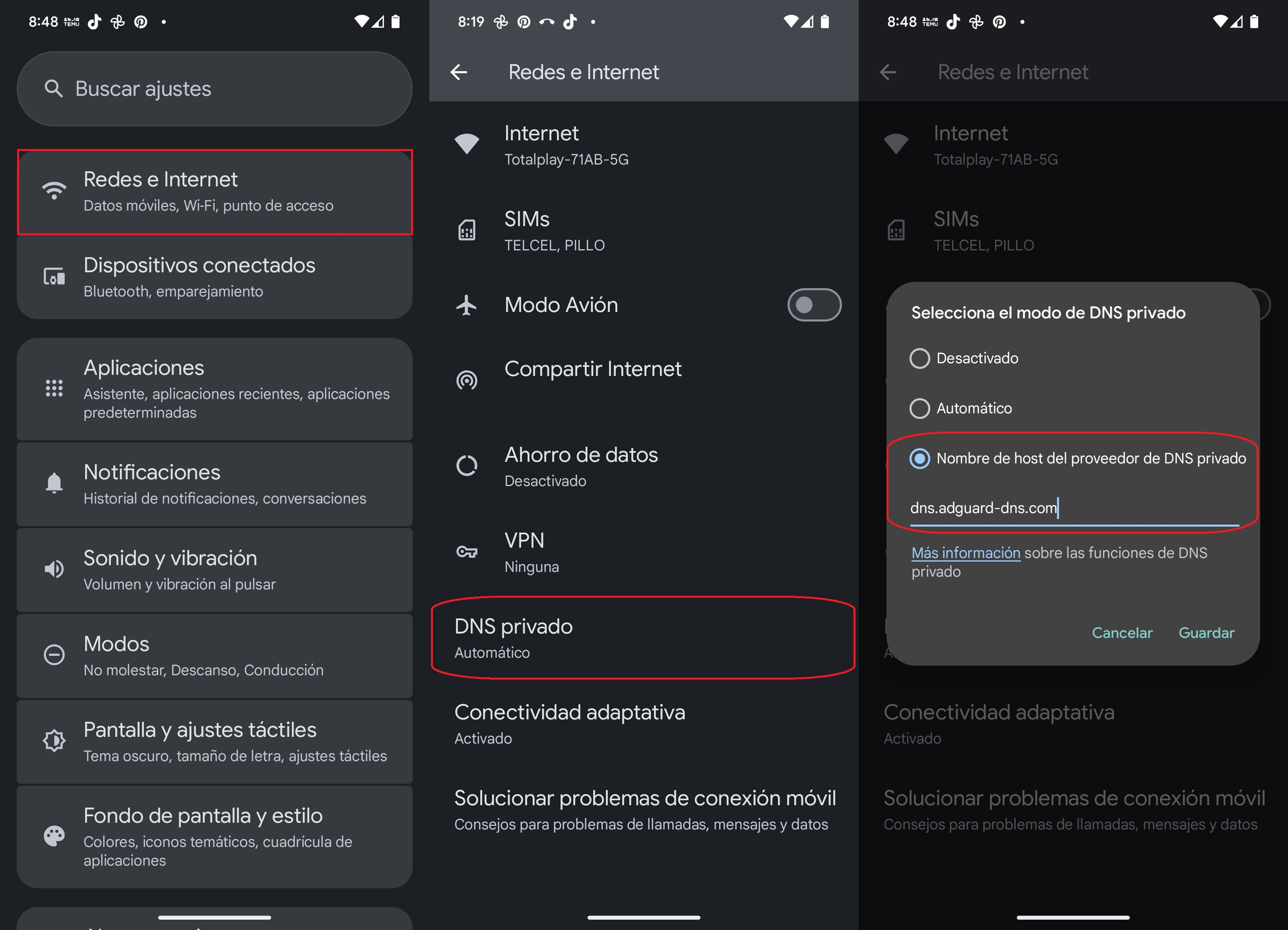 Cómo cambiar el DNS privado en Android paso a paso