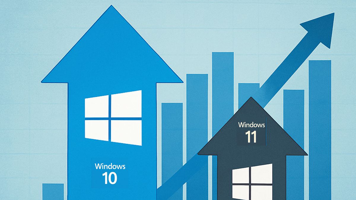 Windows 10 está a punto de superar a Windows 11 en usuarios