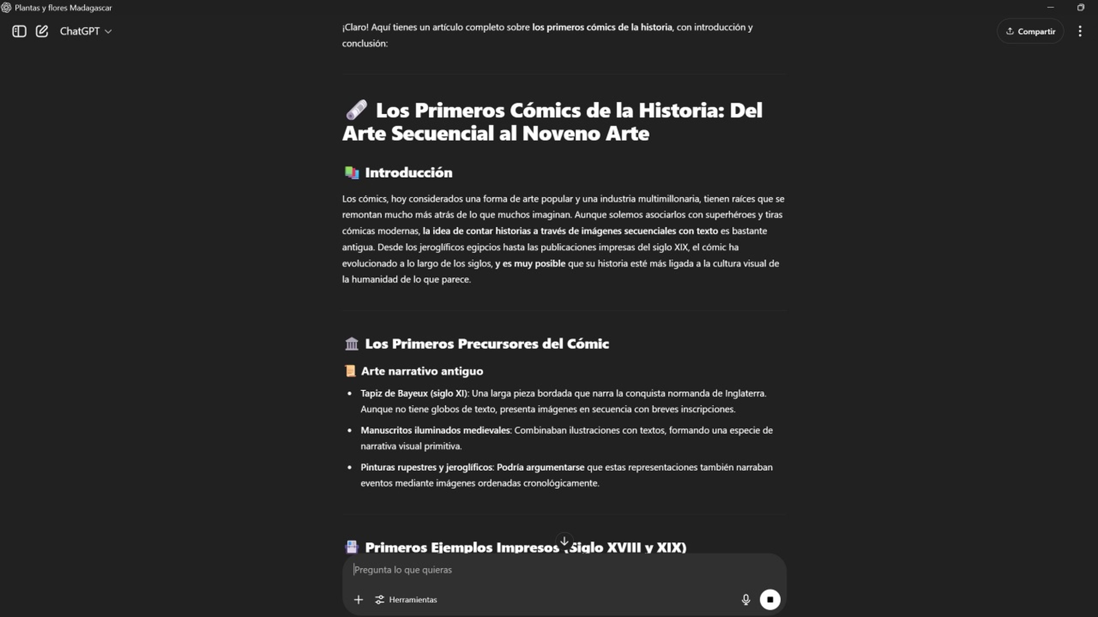 Introducción y conclusión de ChatGPT