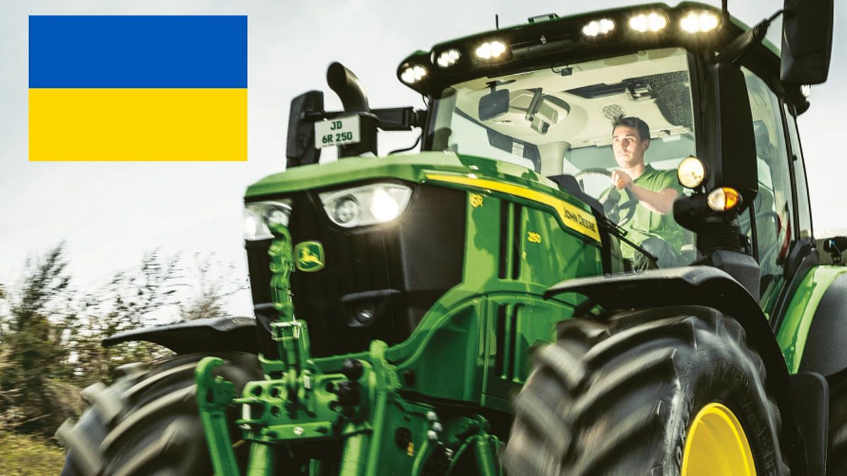 Tropas rusas robaron tractores John Deere por valor de 5 millones de euros y Ucrania se la devolvió de la forma más original