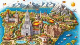 Mapa de España de los pueblos más bonitos