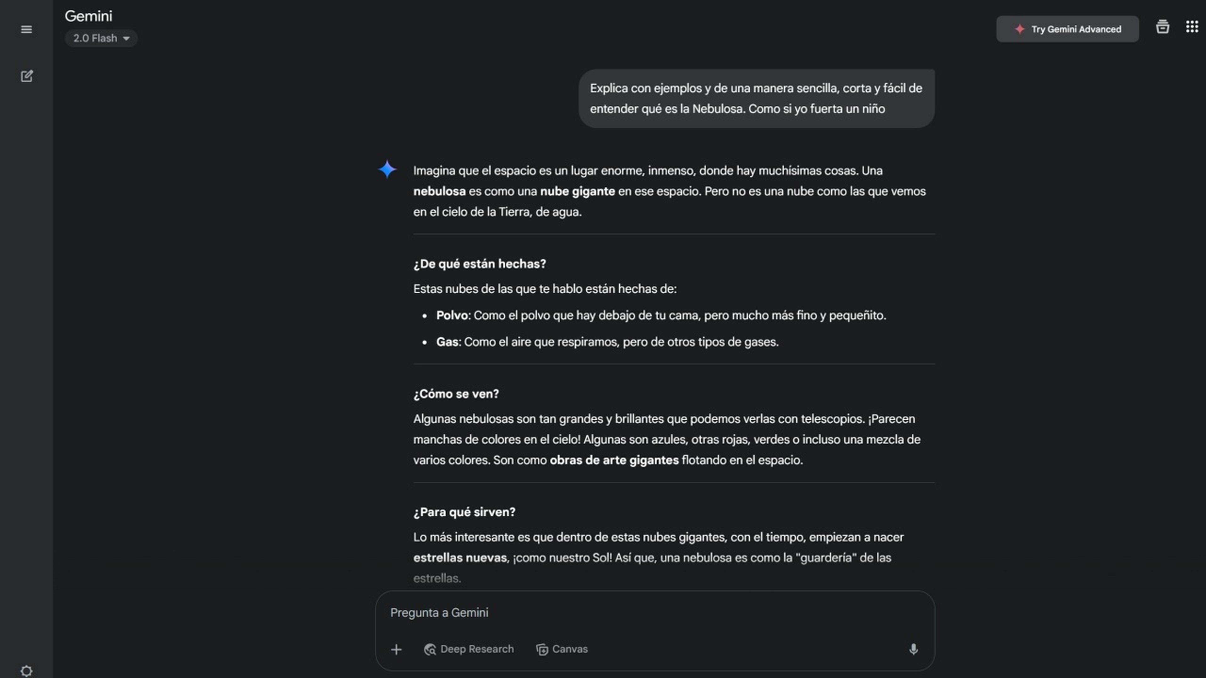 Explicar de forma simple