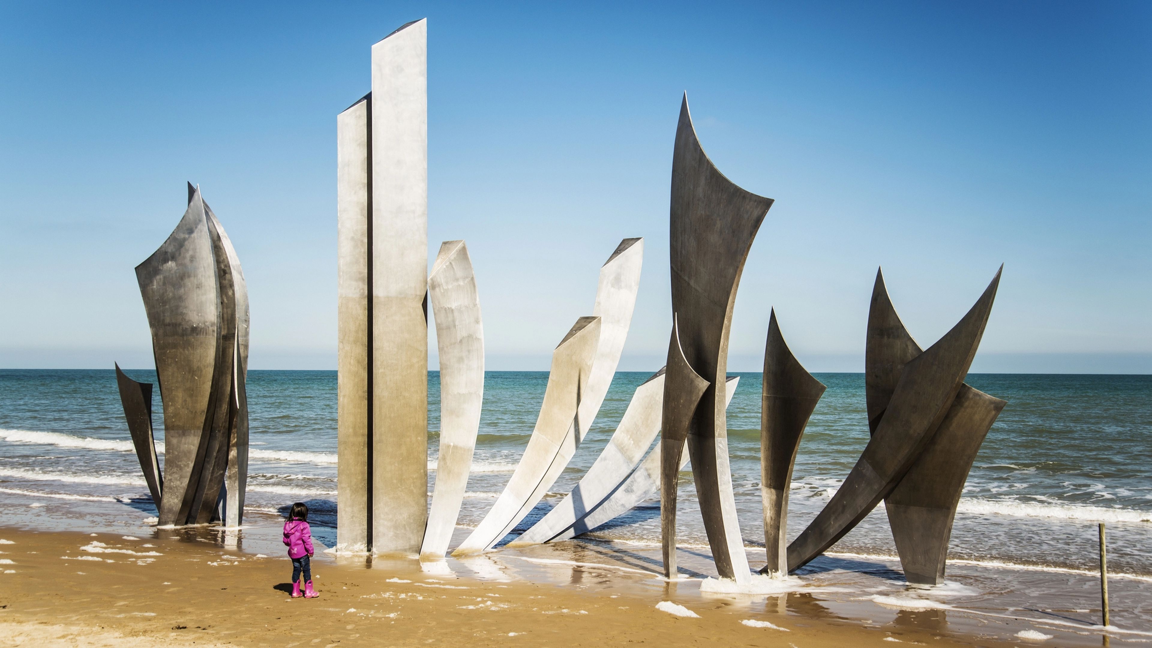 Monumento a los caídos en la playa de Omaha, en Normandía