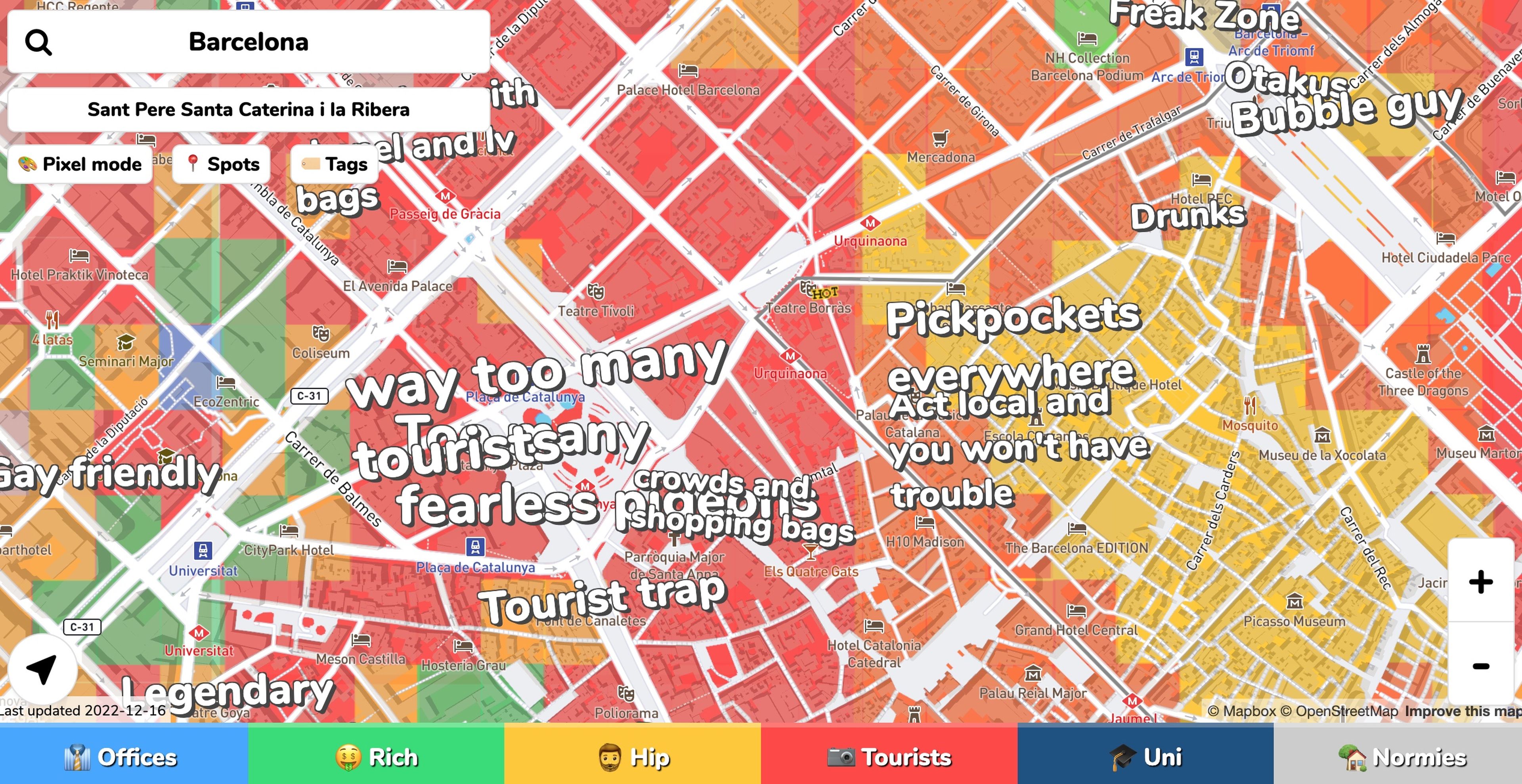 Barcelona en Hoodmaps