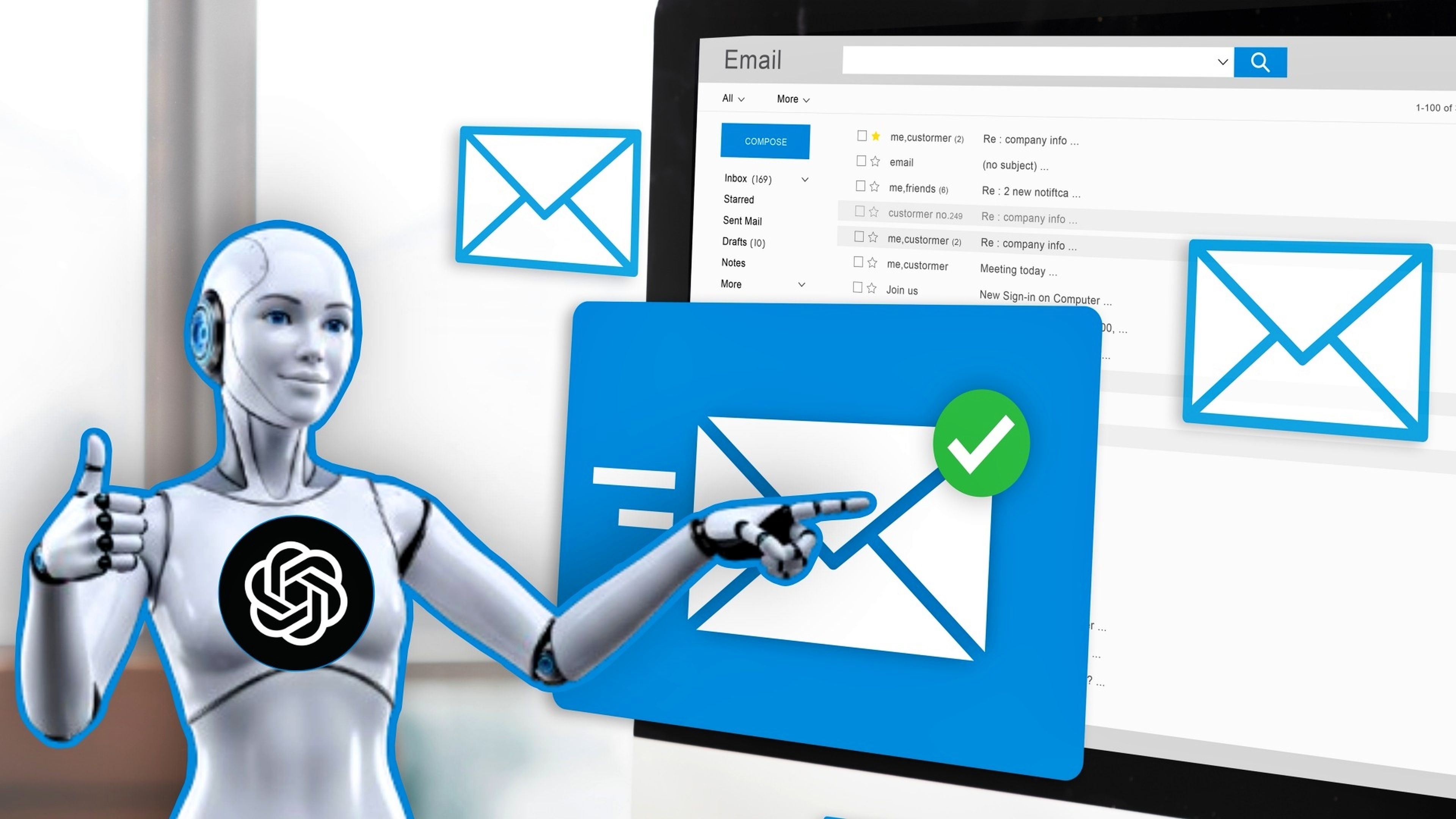 ChatGPT respondiendo emails