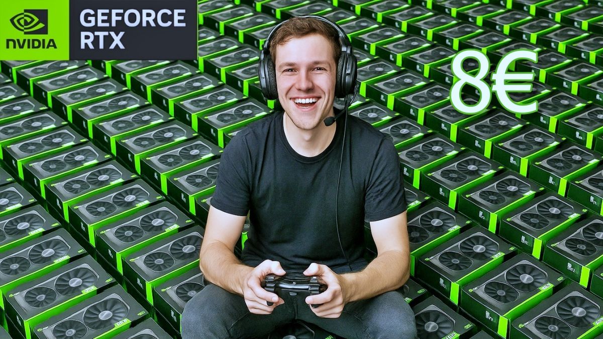 Un jugador consigue 1.200 tarjetas gráficas Nvidia por solo 8 euros porque su empresa desconoce su valor real