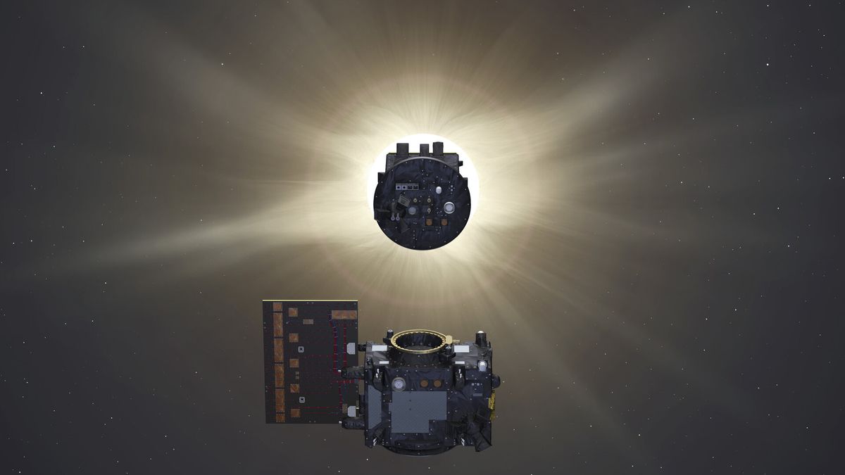 dos satélites españoles consiguen crear el primer eclipse artificial en órbita para estudiar la corona solar