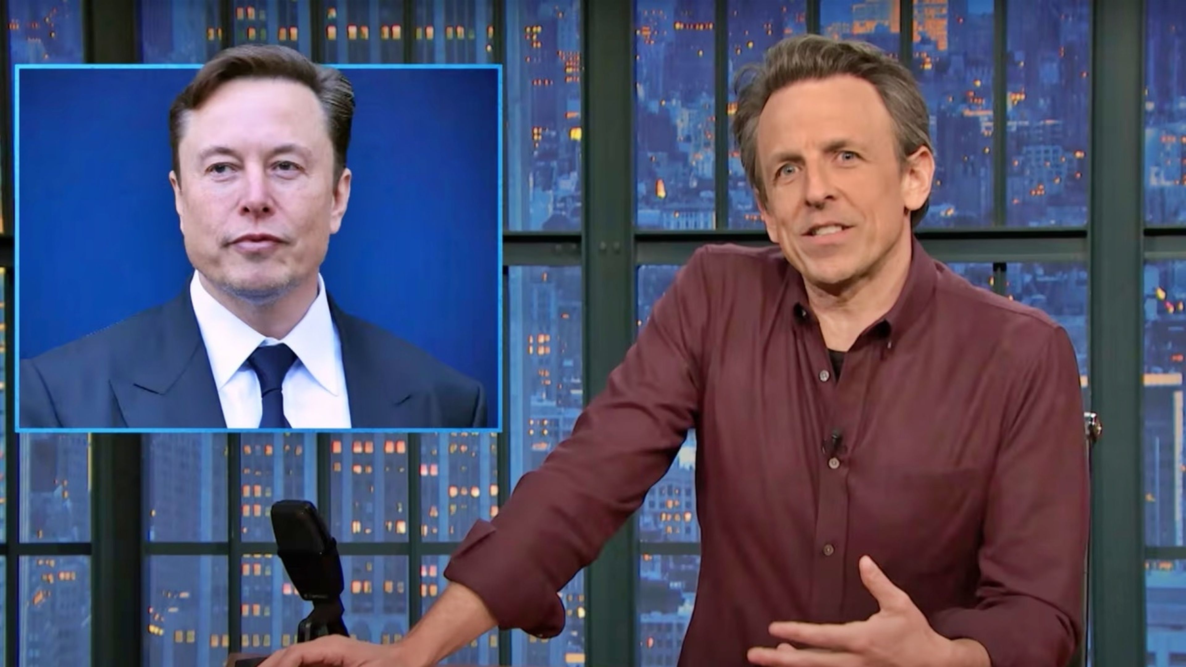 Seth Meyers critica a Elon Musk por sus equivocacicones