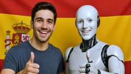 Inteligencia artificial junto a un Espanol