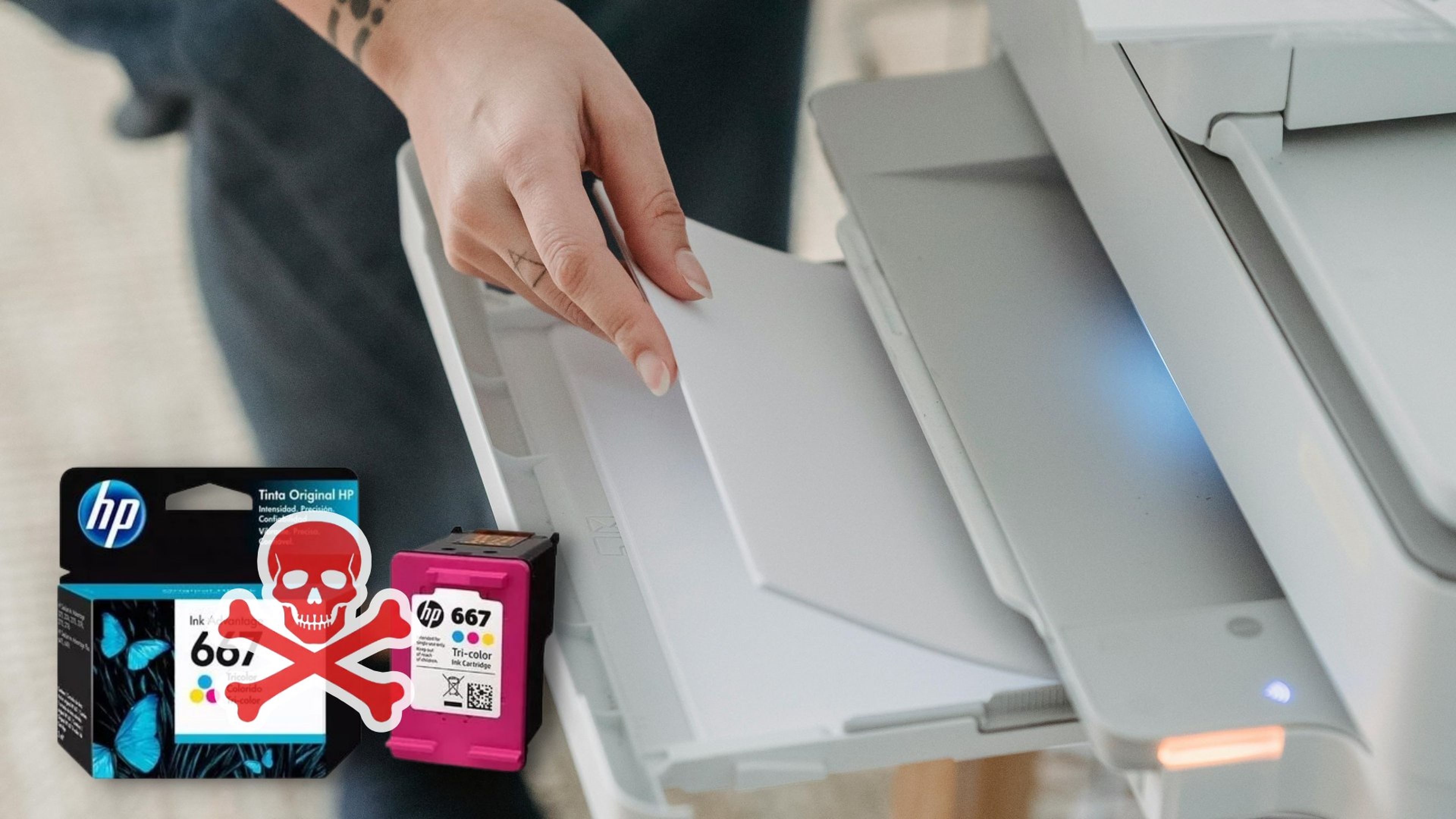 Cartuchos pirata de impresora HP